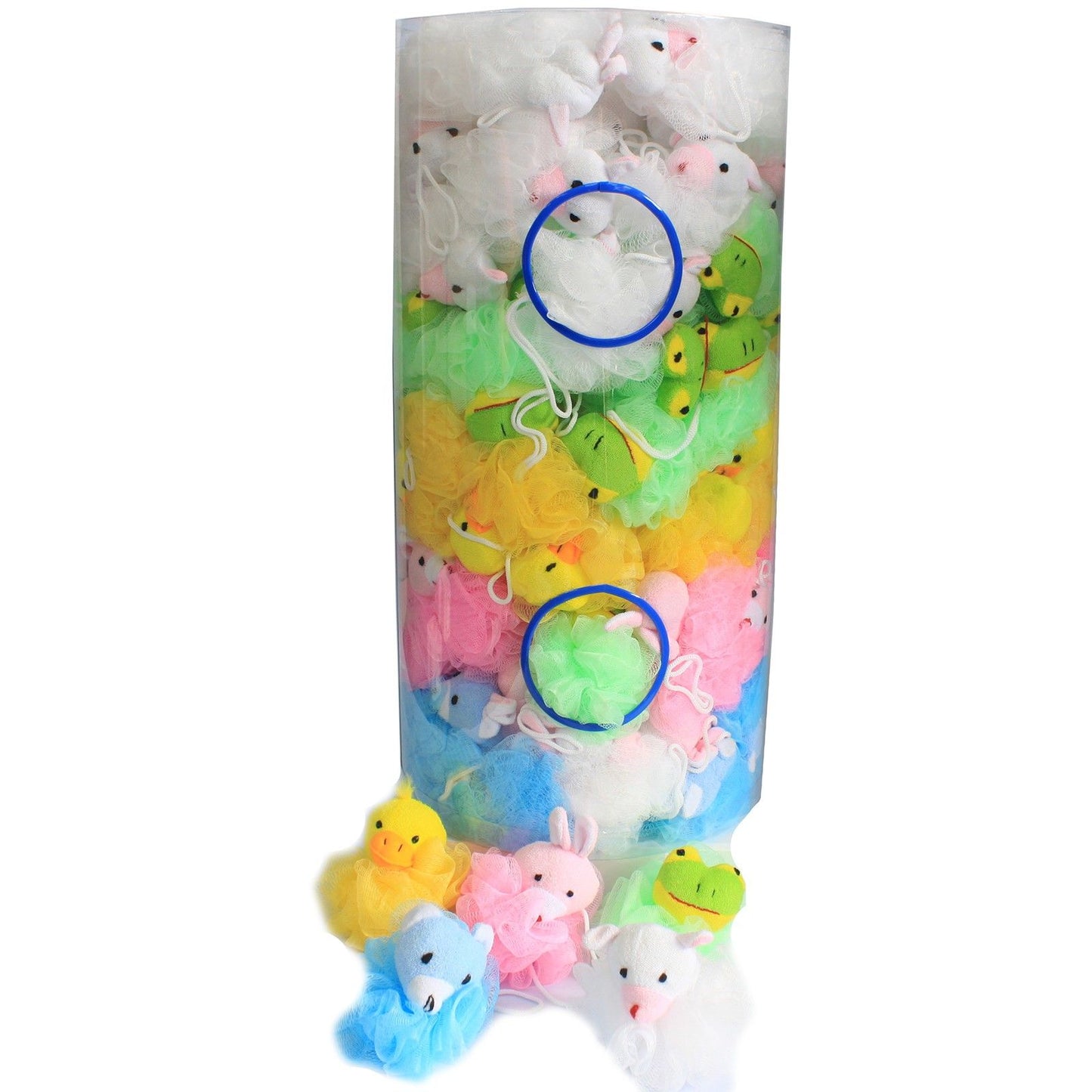 Cotton Animal Bath Scrunchie | Cute Novelty Body Scrubber | 27g | Amber & Calm