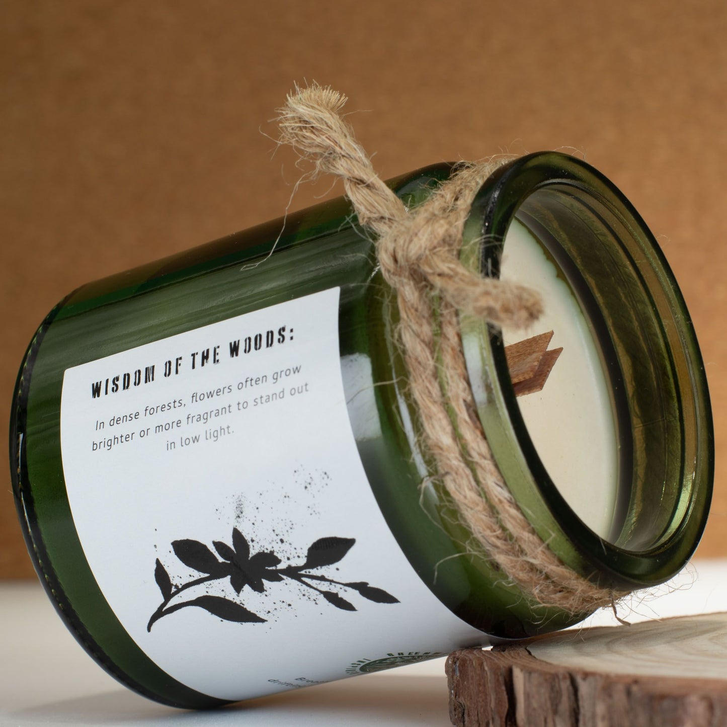 Jasmine Glade Woodwick Soy Candle | Sage & Mintwood Floral Home Fragrance Gift