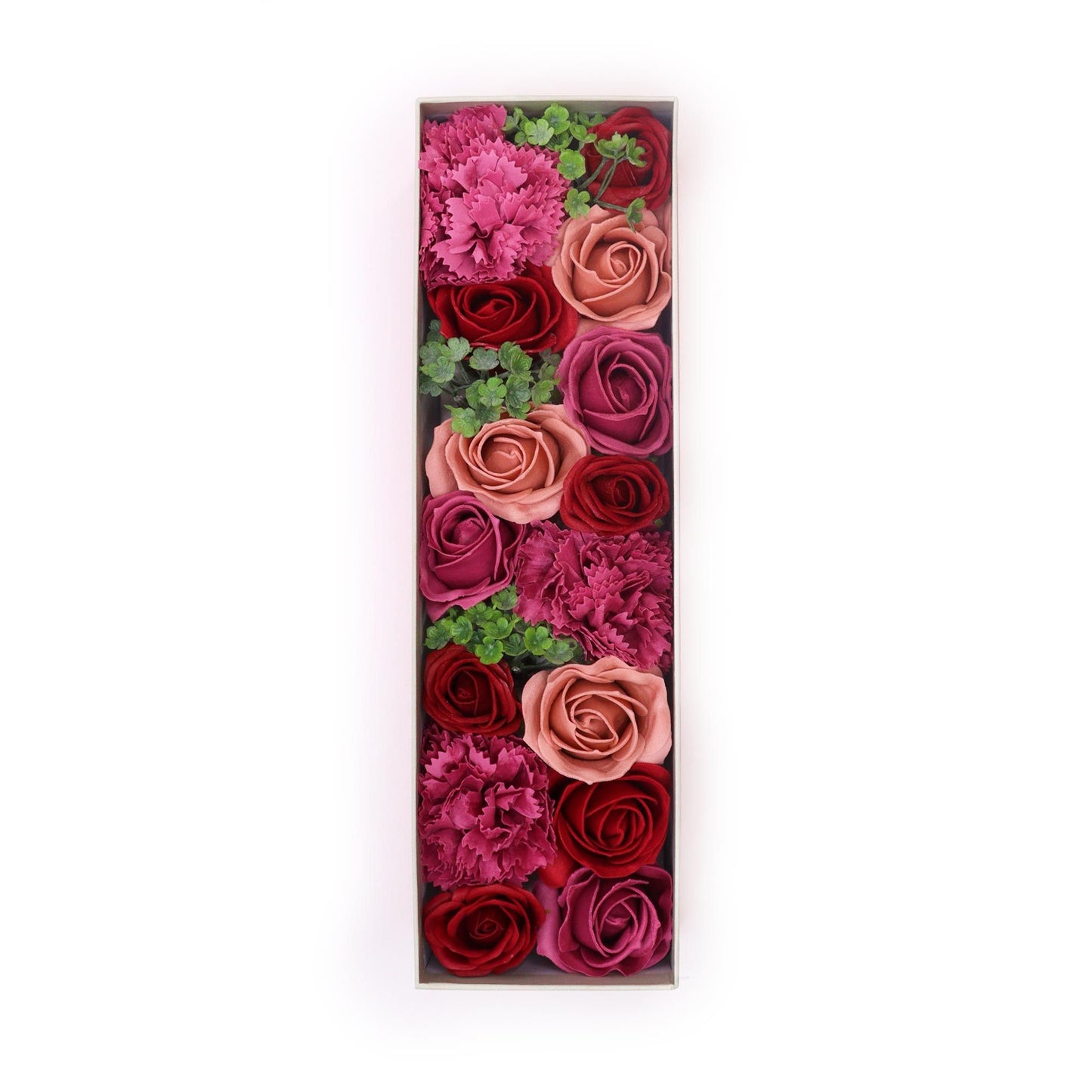 Vintage Roses Soap Flower Long Gift Box | Luxury Floral Gift | Amber & Calm