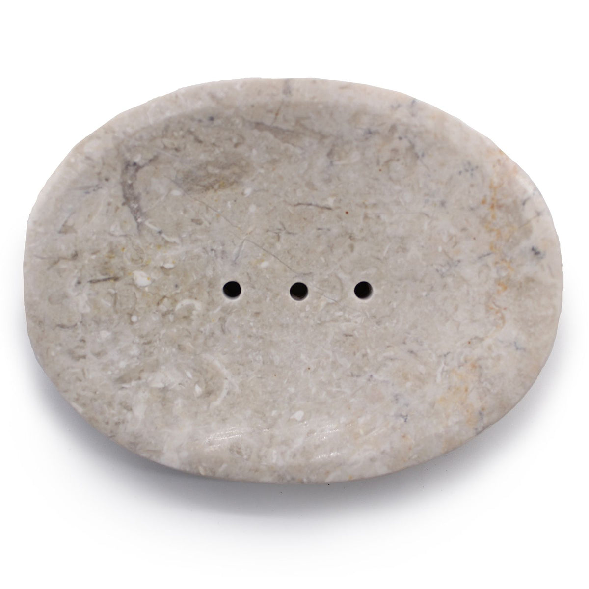 Classic Oval Cream Marble Soap Dish | Natural Stone | Luxury Bathroom Accessory | Artisan Home Gift