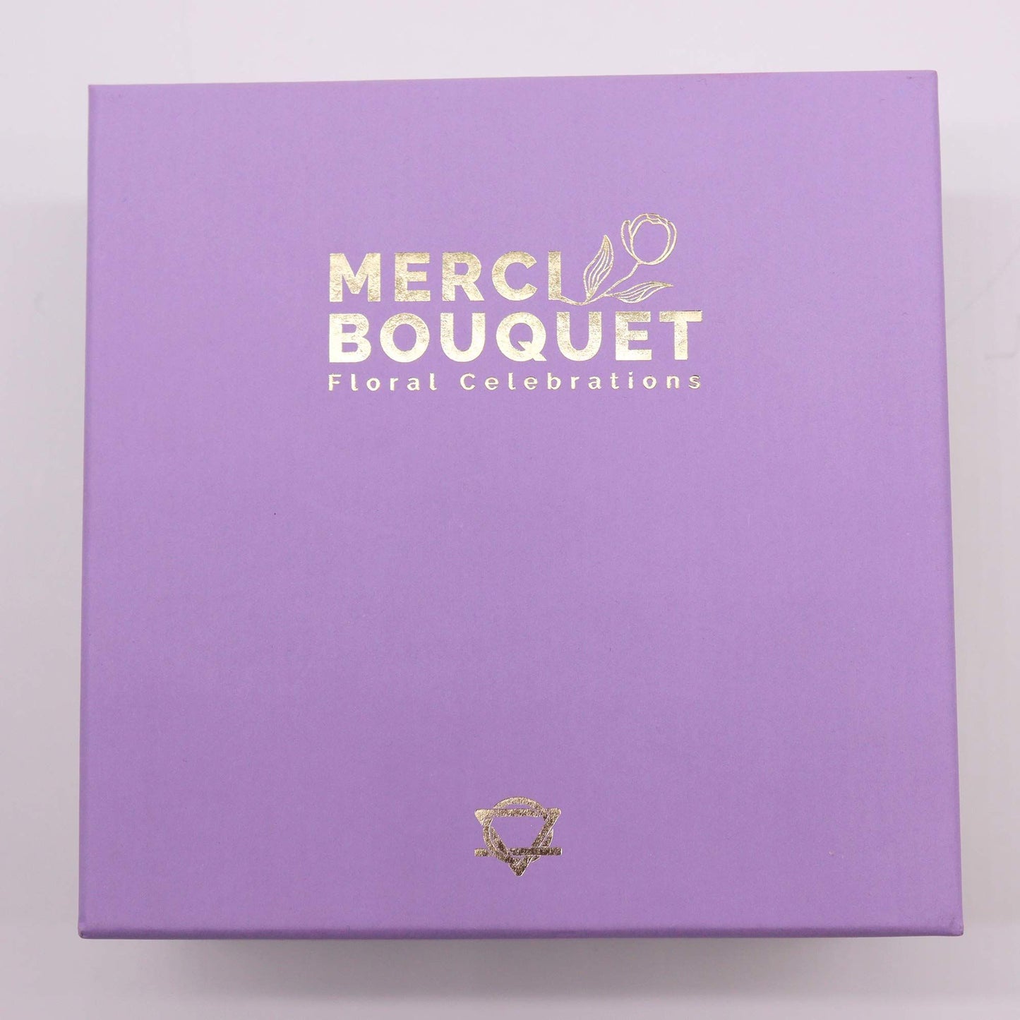 Lavender Rose & Carnation Square Gift Box | Floral Luxury Gift | Birthday & Mother's Day
