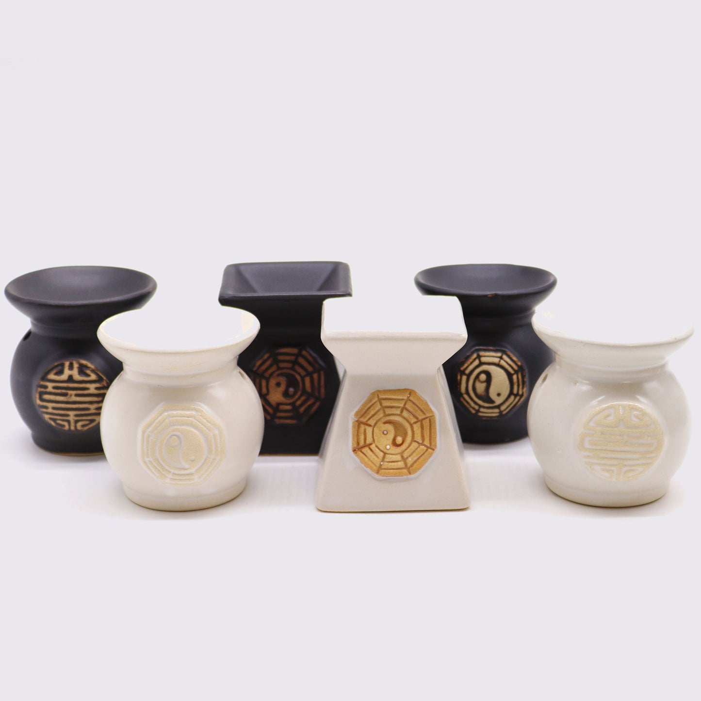 Yin Yang Ceramic Oil Burner | Spiritual Wax Melt & Aromatherapy Gift