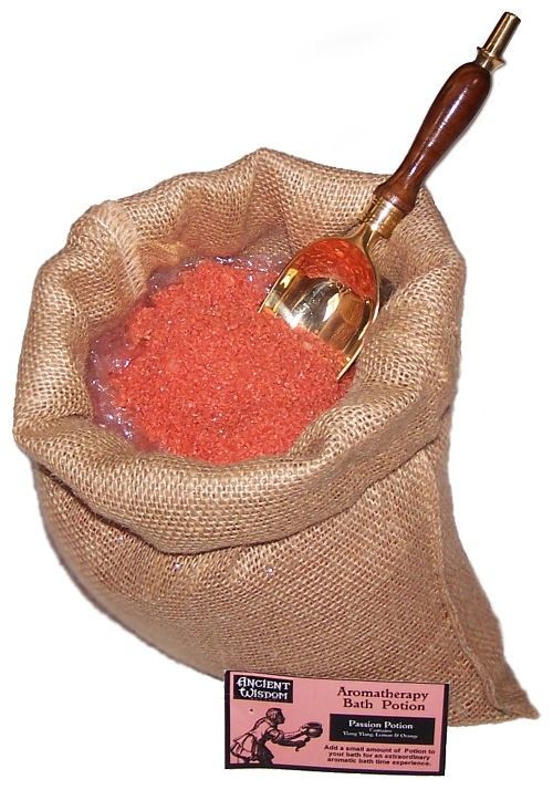 Passion Bath Potion | 7kg Hessian Sack | Romantic Aromatherapy Bath Soak | Made in UK