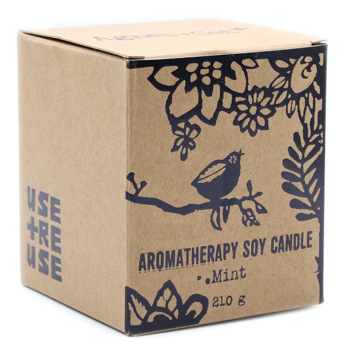 Mint Herb Garden Candle | Wooden Wick Home Fragrance Gift