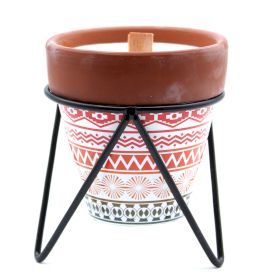 Mint Herb Garden Candle | Wooden Wick Home Fragrance Gift