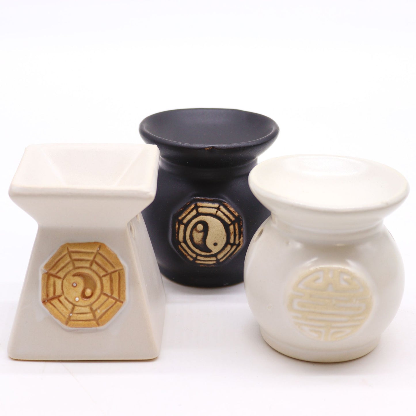 Yin Yang Ceramic Oil Burner | Spiritual Wax Melt & Aromatherapy Gift