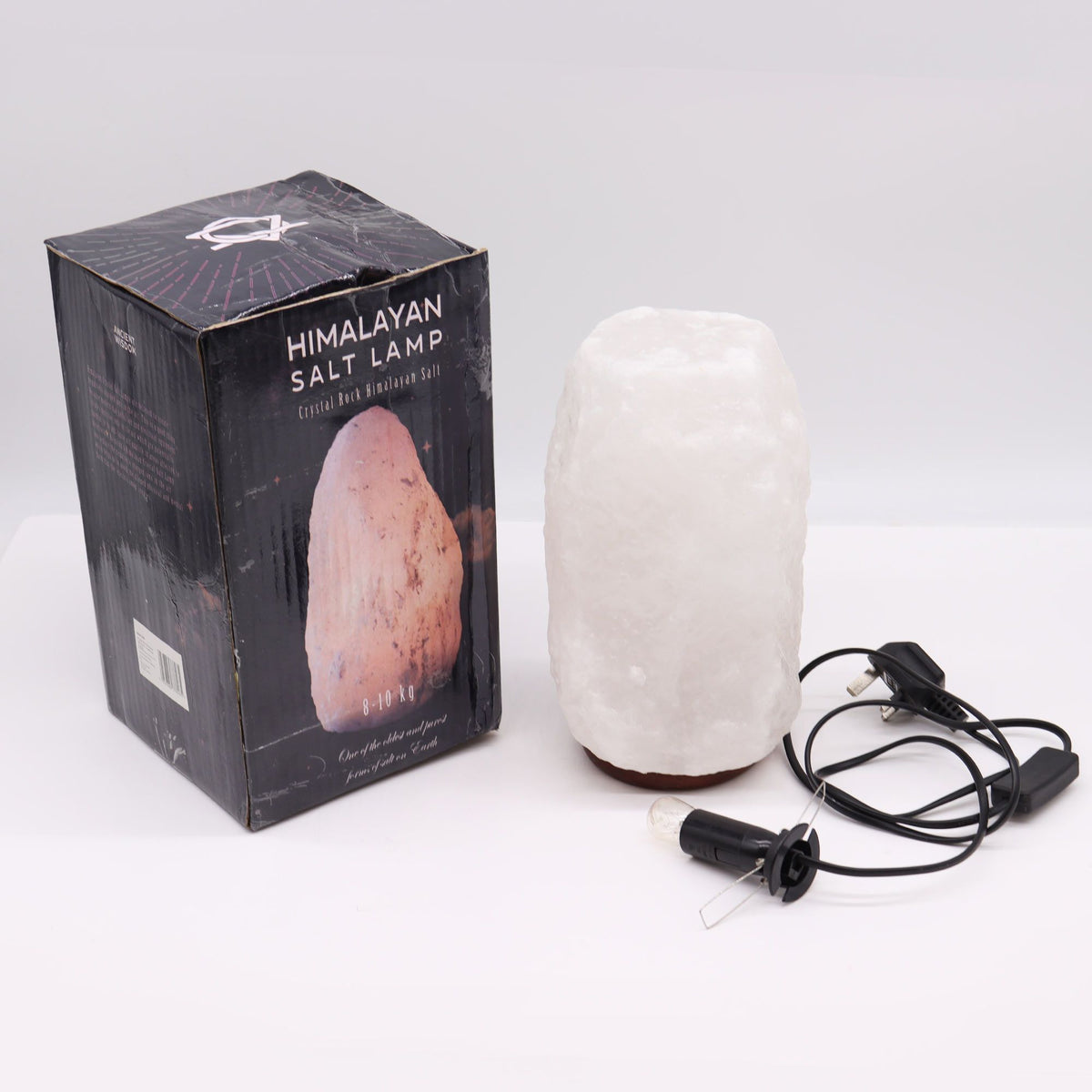 Crystal Rock Himalayan Salt Lamp | 8-10kg | Natural Air Purifier | Wellness Home Gift
