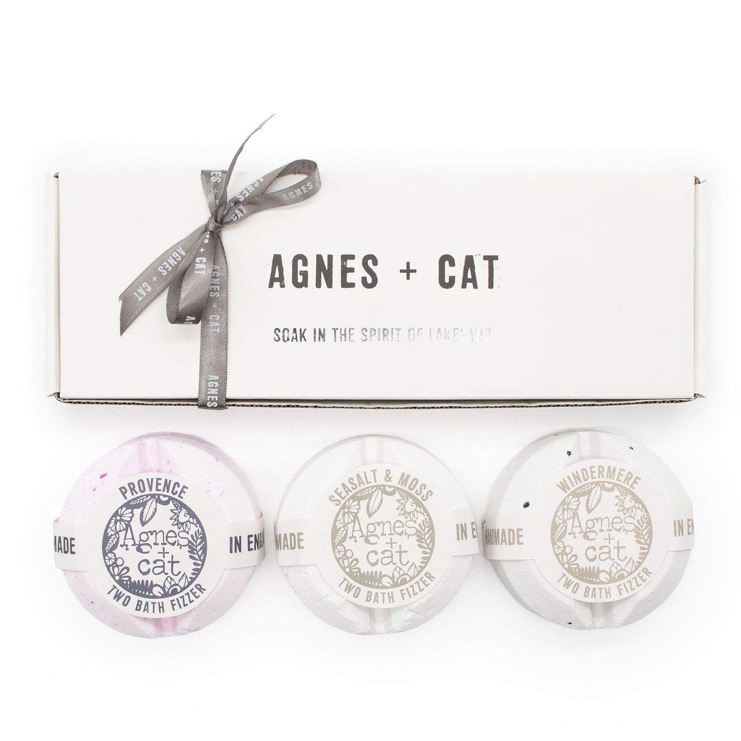 Agnes & Cat Signature Fragrance Bath Fizzer Gift Set | 3 Large Fizzers | Luxury Vegan Spa Bath Gift