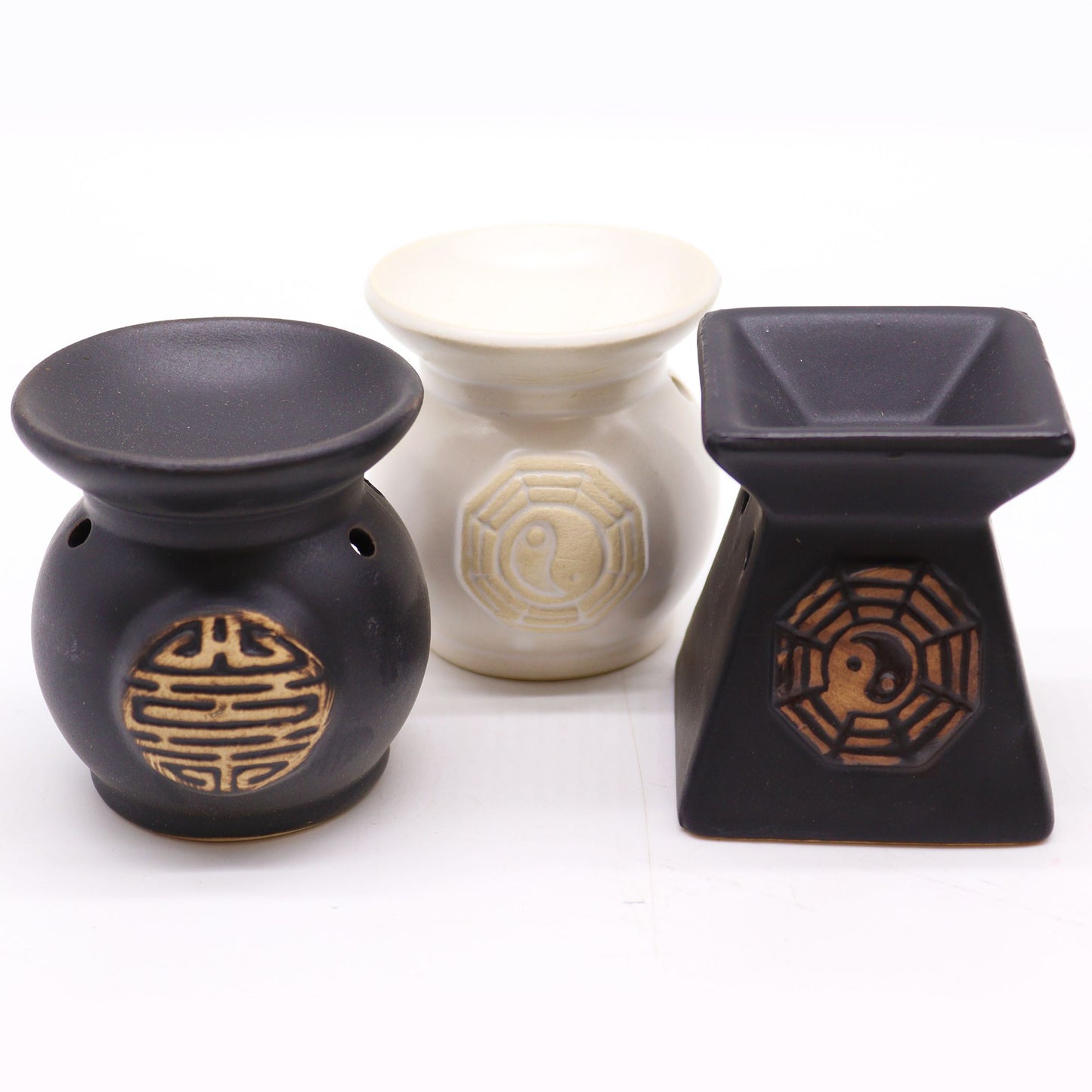 Yin Yang Ceramic Oil Burner | Spiritual Wax Melt & Aromatherapy Gift