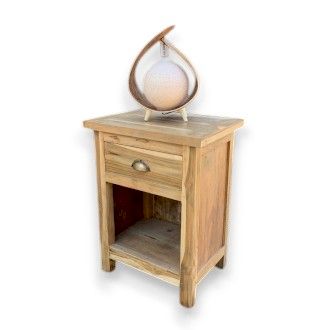 Classic Bedside Table — Upcycled Teak | Handmade in Bali