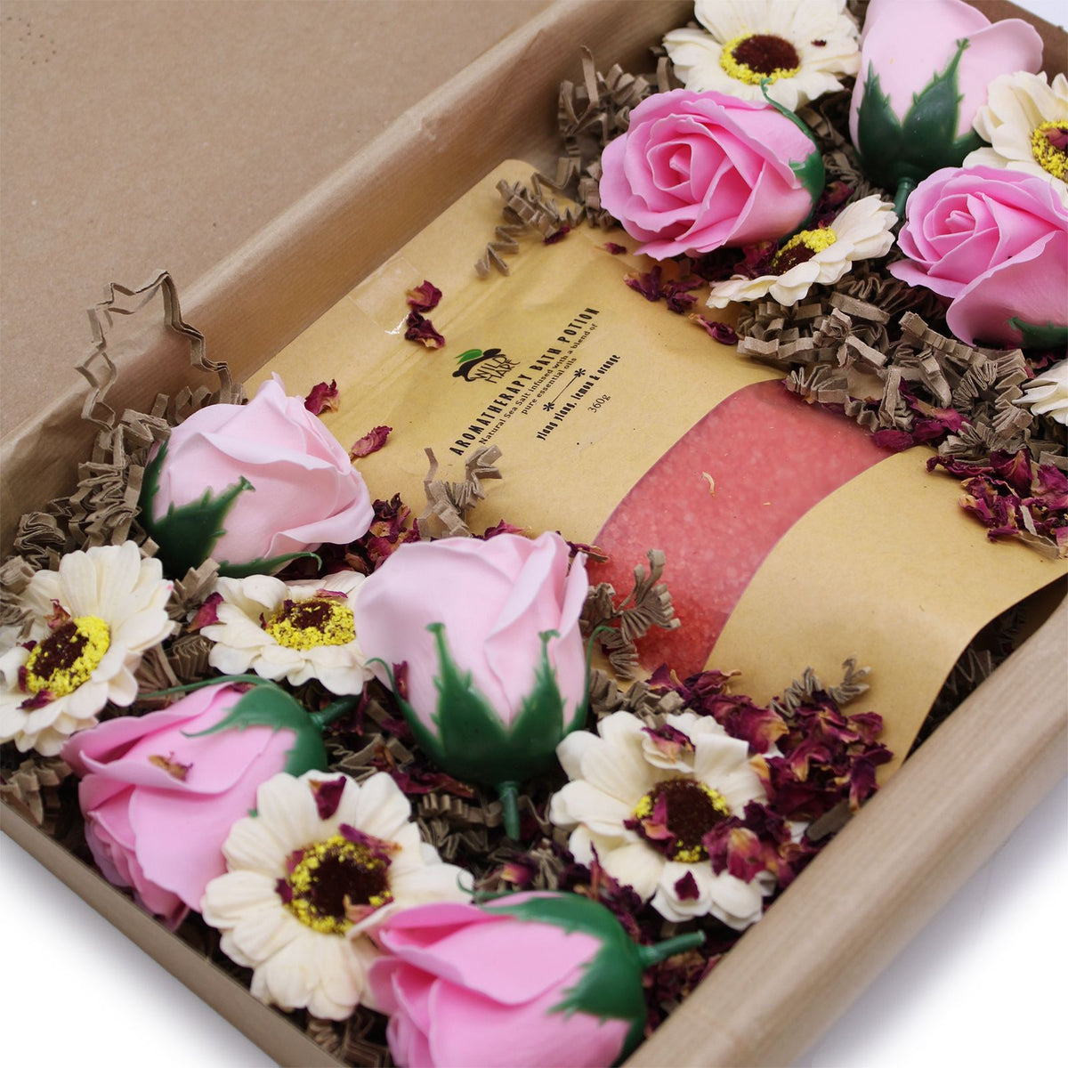 Passion Salt Soak Gift Set | Ylang Ylang, Lemon & Orange | Luxury Romantic Bath Gift