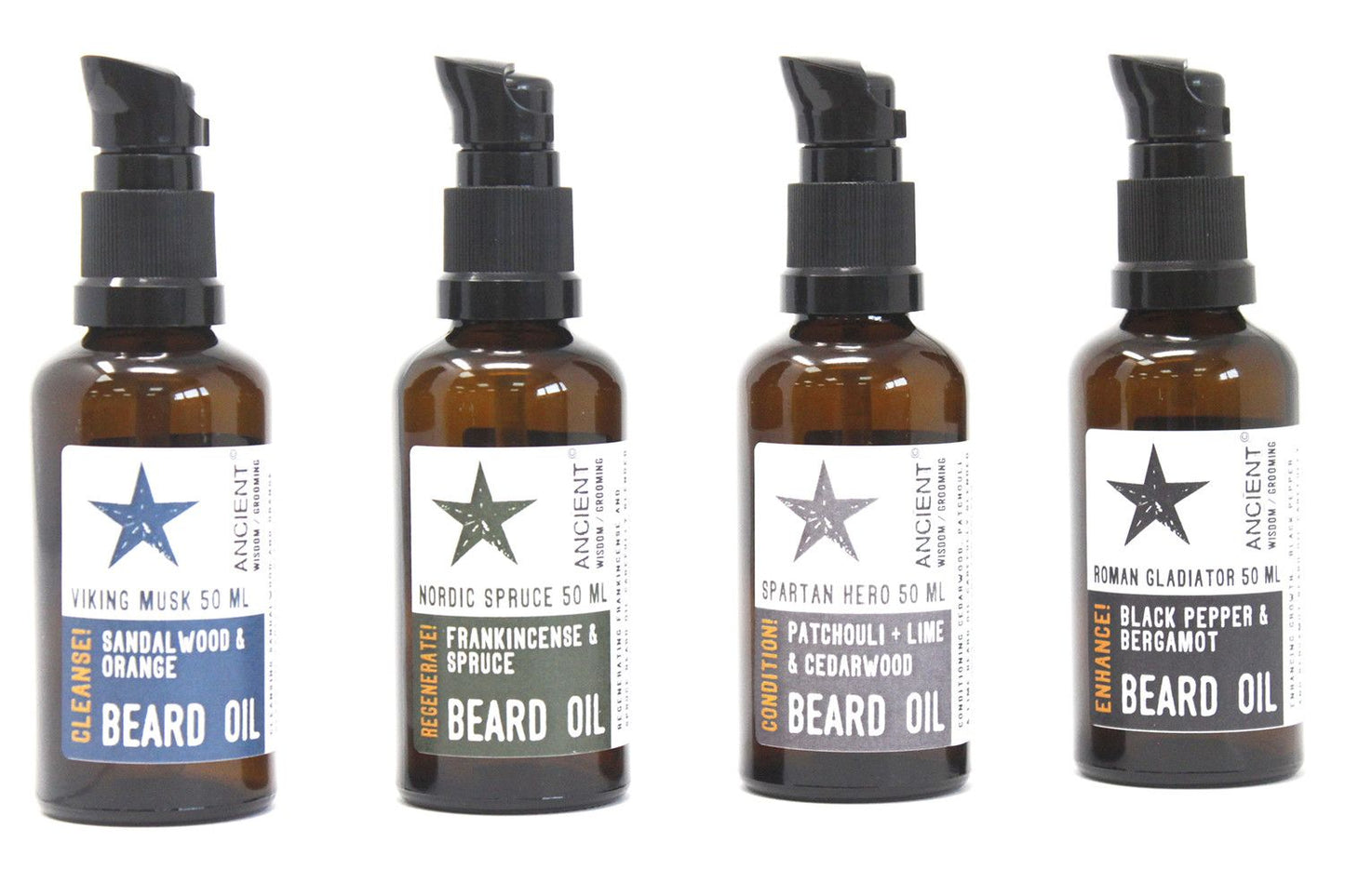 Viking Musk Beard Oil | Orange & Sandalwood | Coconut & Jojoba | 50ml | Amber & Calm