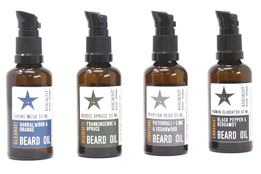 Viking Musk Beard Oil | Orange & Sandalwood | Coconut & Jojoba | 50ml | Amber & Calm