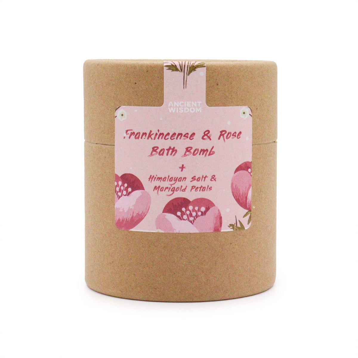 Blooming Pink Bliss Aromatherapy Bath Set | Frankincense & Rose Bath Bomb | Himalayan Salt | Marigold Petals | Vegan Gift