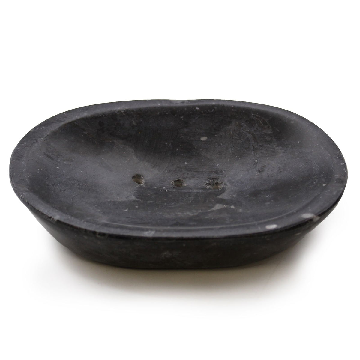 Classic Oval Black Marble Soap Dish | Natural Stone | Luxury Bathroom Accessory | Artisan Home Gift