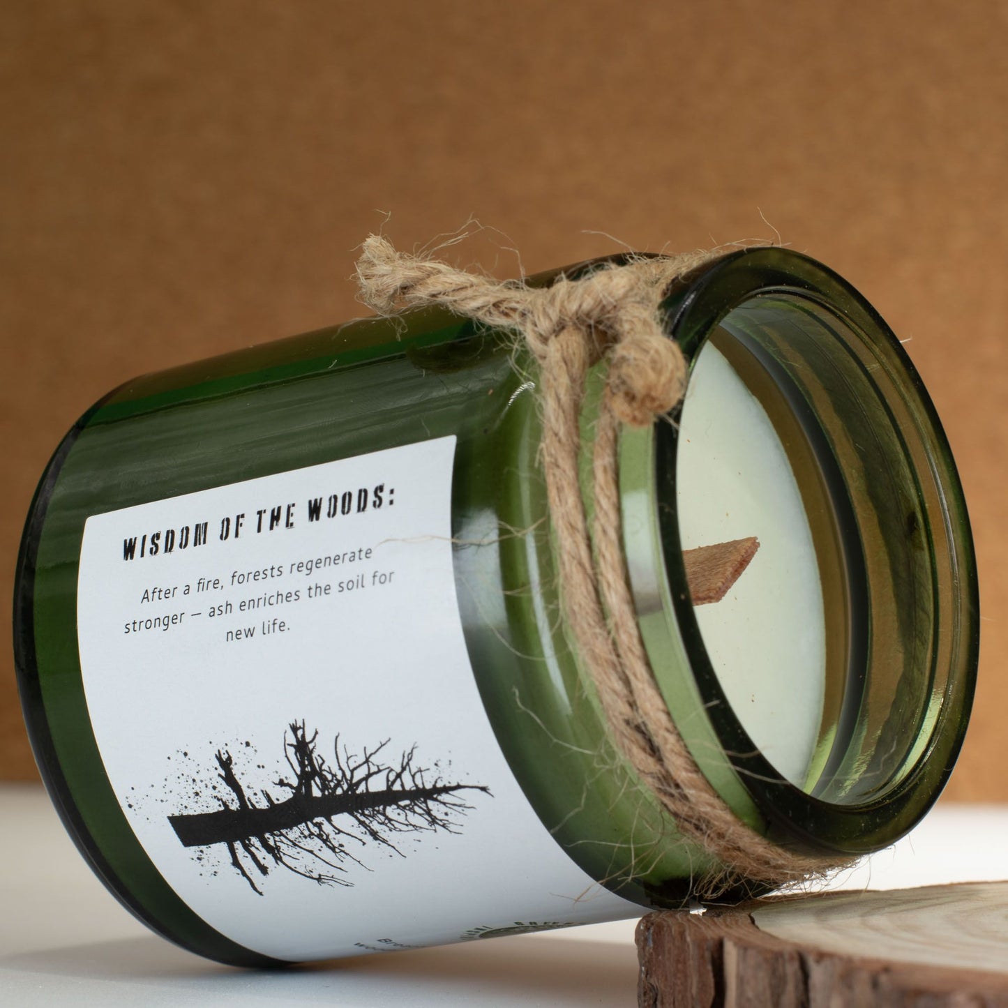 Ash & Woodsmoke Woodwick Soy Candle | Sage & Mintwood Cosy Home Fragrance Gift