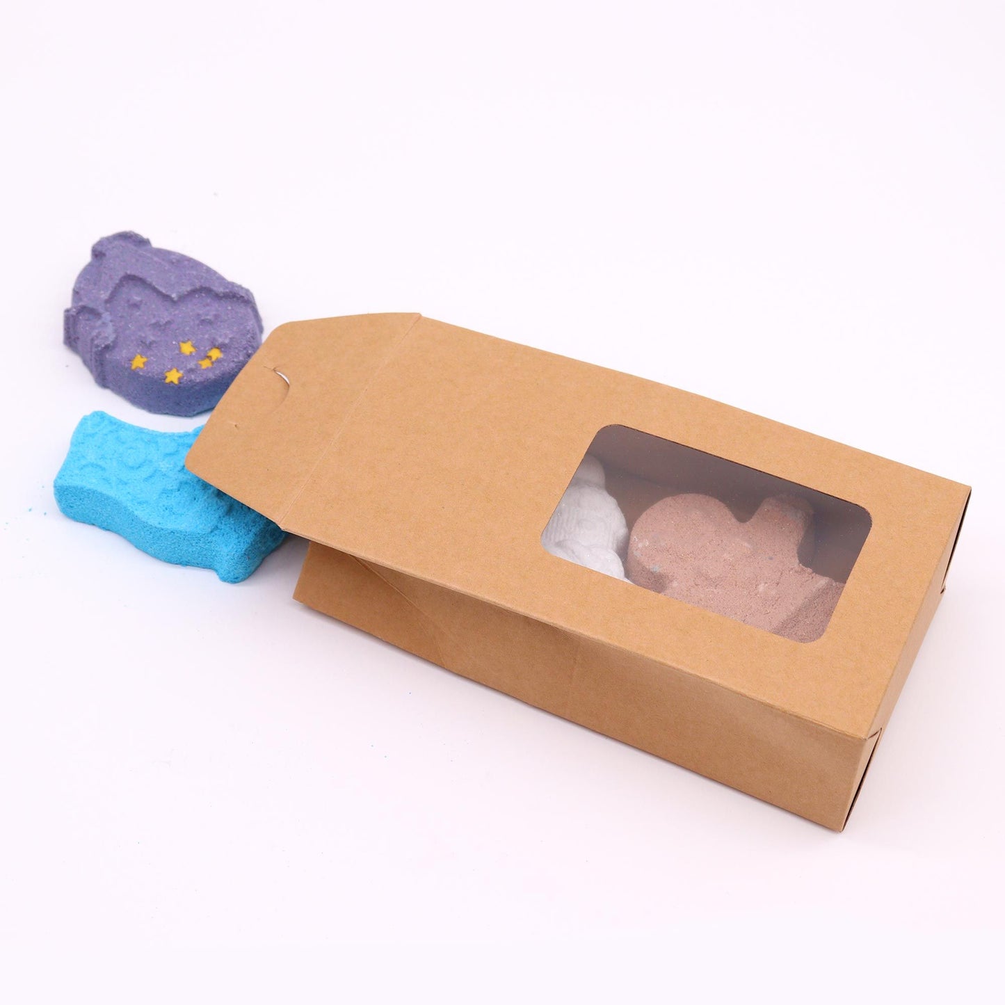 Christmas Fun Bath Bomb Gift Pack | 4 Festive Shaped Bath Bombs | Luxury Christmas Gift