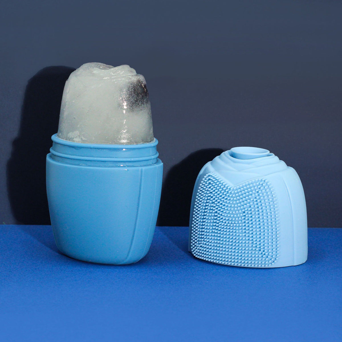 Silicone Ice Face Roller | Cooling Facial Massage Tool | Blue