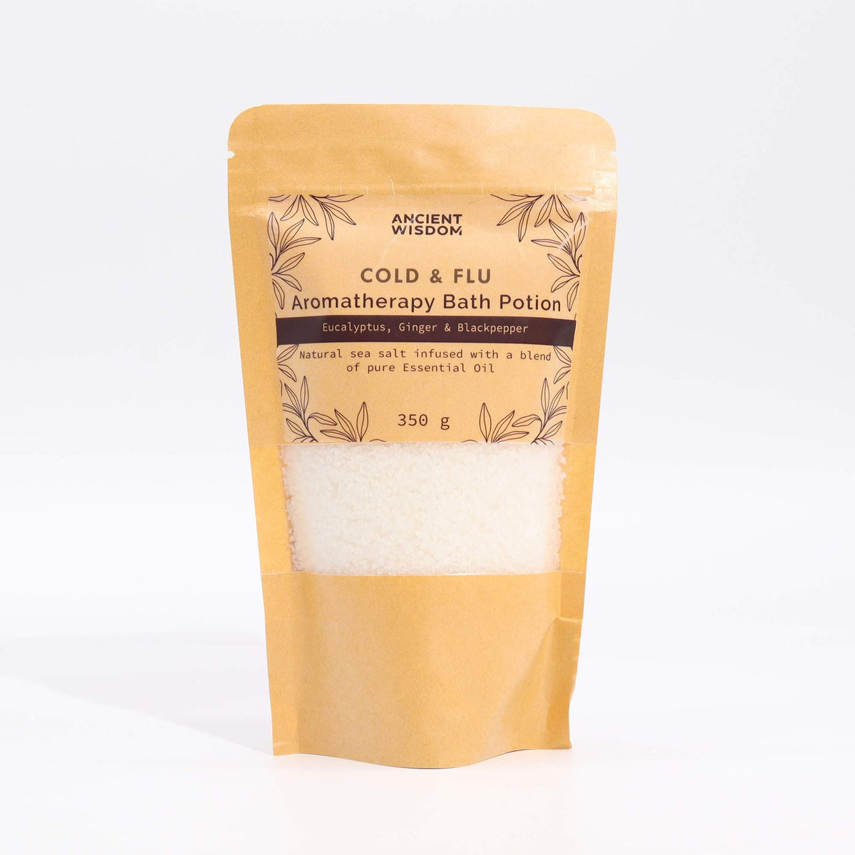 Aromatherapy Bath Potion in Kraft Bag 350g - Clear & Breathe