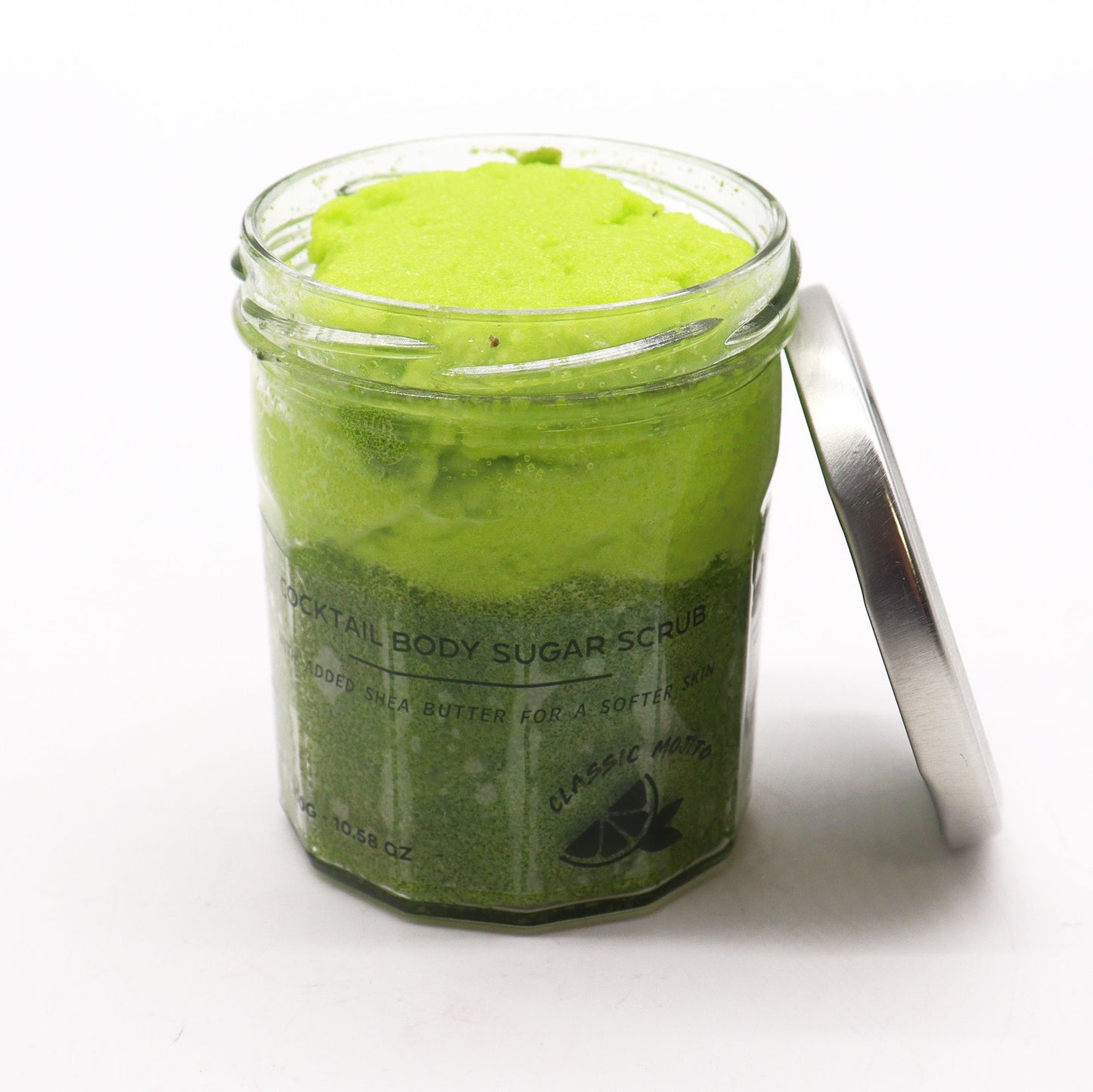 Classic Mojito Fragranced Sugar Body Scrub | 300g | Vegan Exfoliating Fresh Mint Skin Gift | Plastic Free