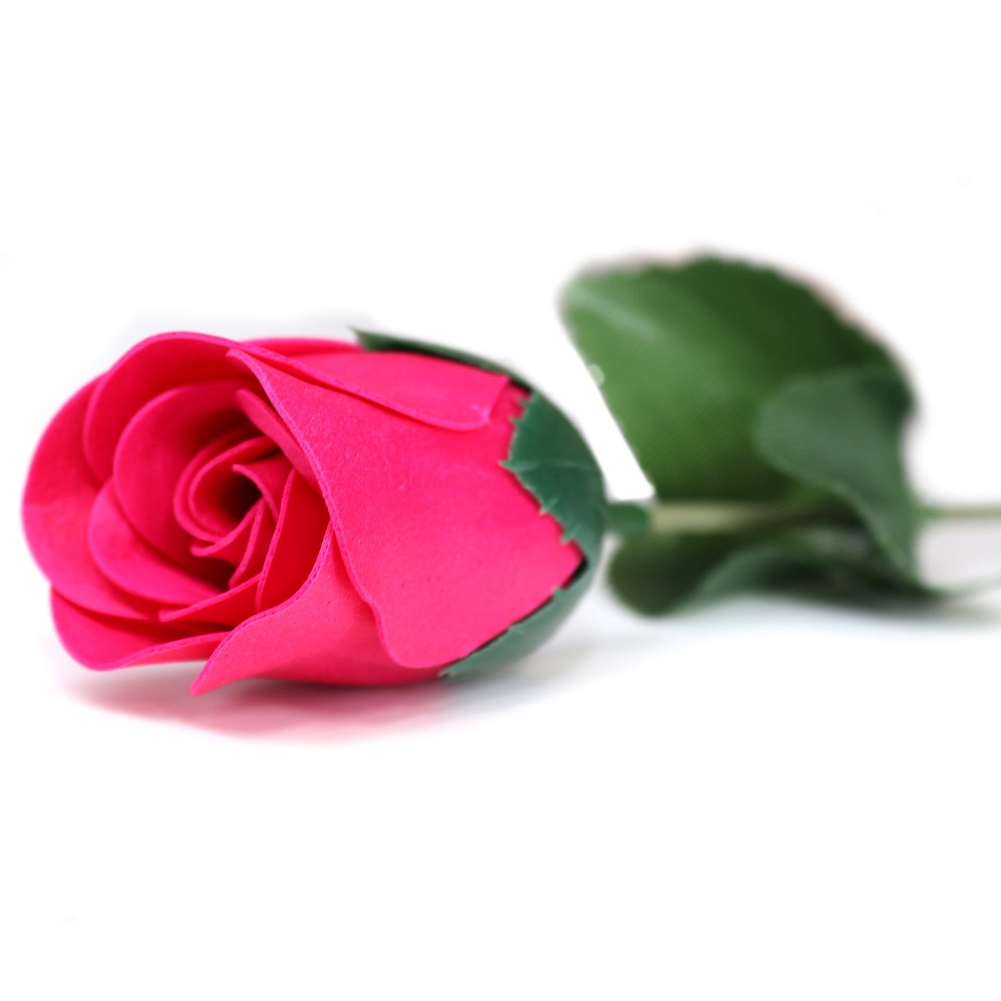 Small Pink Rose Soap Flower | Single Stem | Luxury Bath Petal | Valentine's Wedding Party Favour Gift
