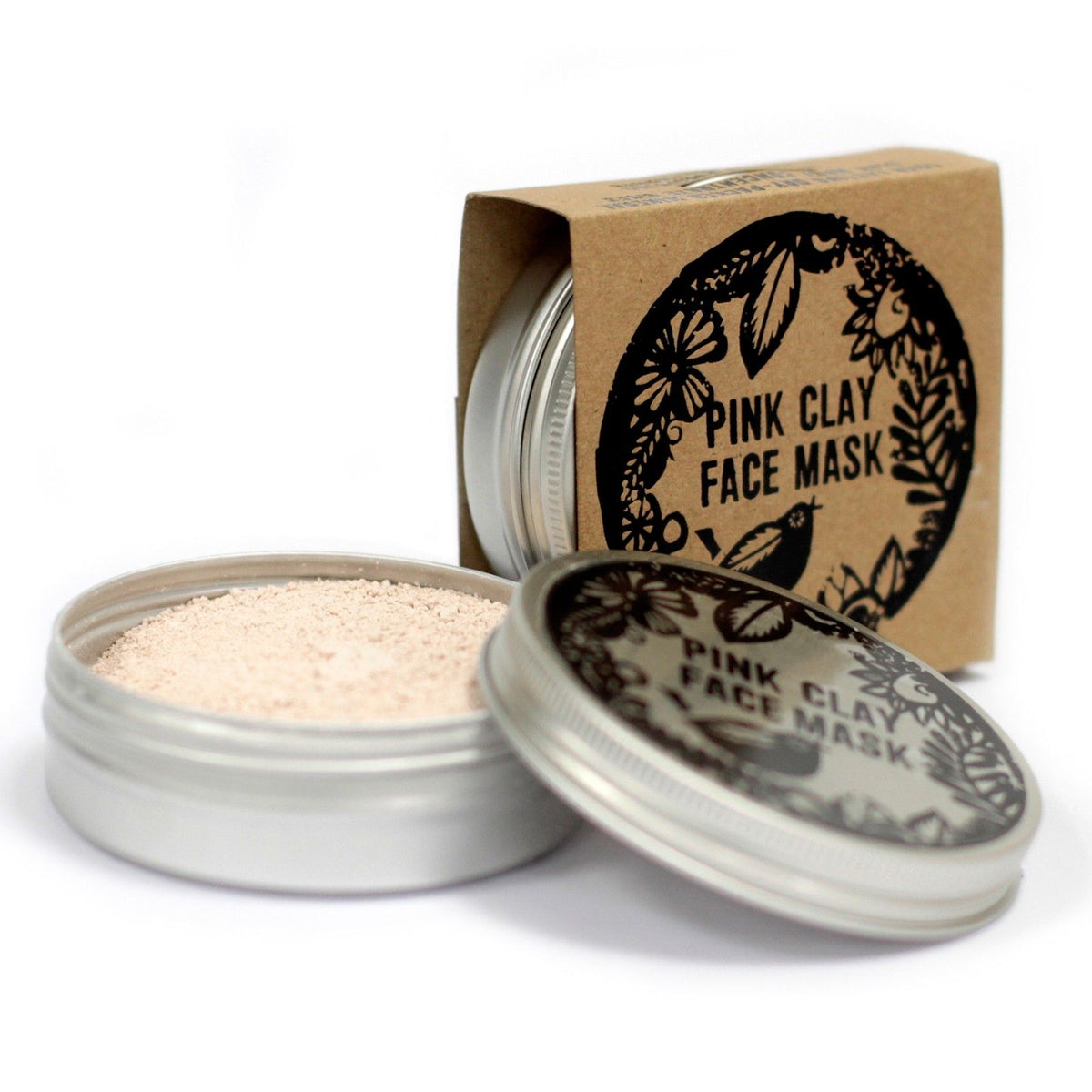 Agnes + Cat Pink Clay Face Mask | Gentle & Soothing | Aluminium Tin | Handmade in the UK