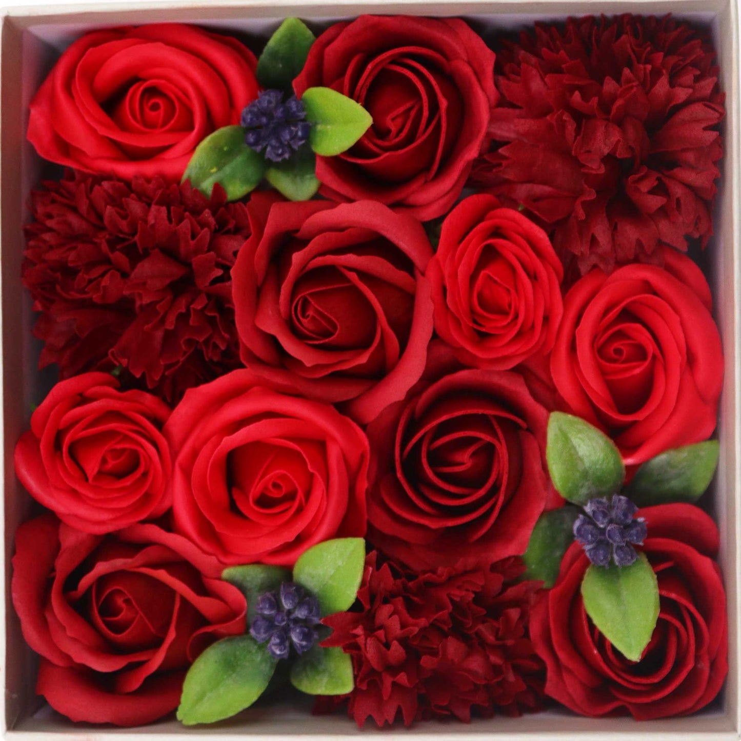 Classic Red Roses Square Gift Box | Luxury Romantic Gift | Valentine's & Anniversary