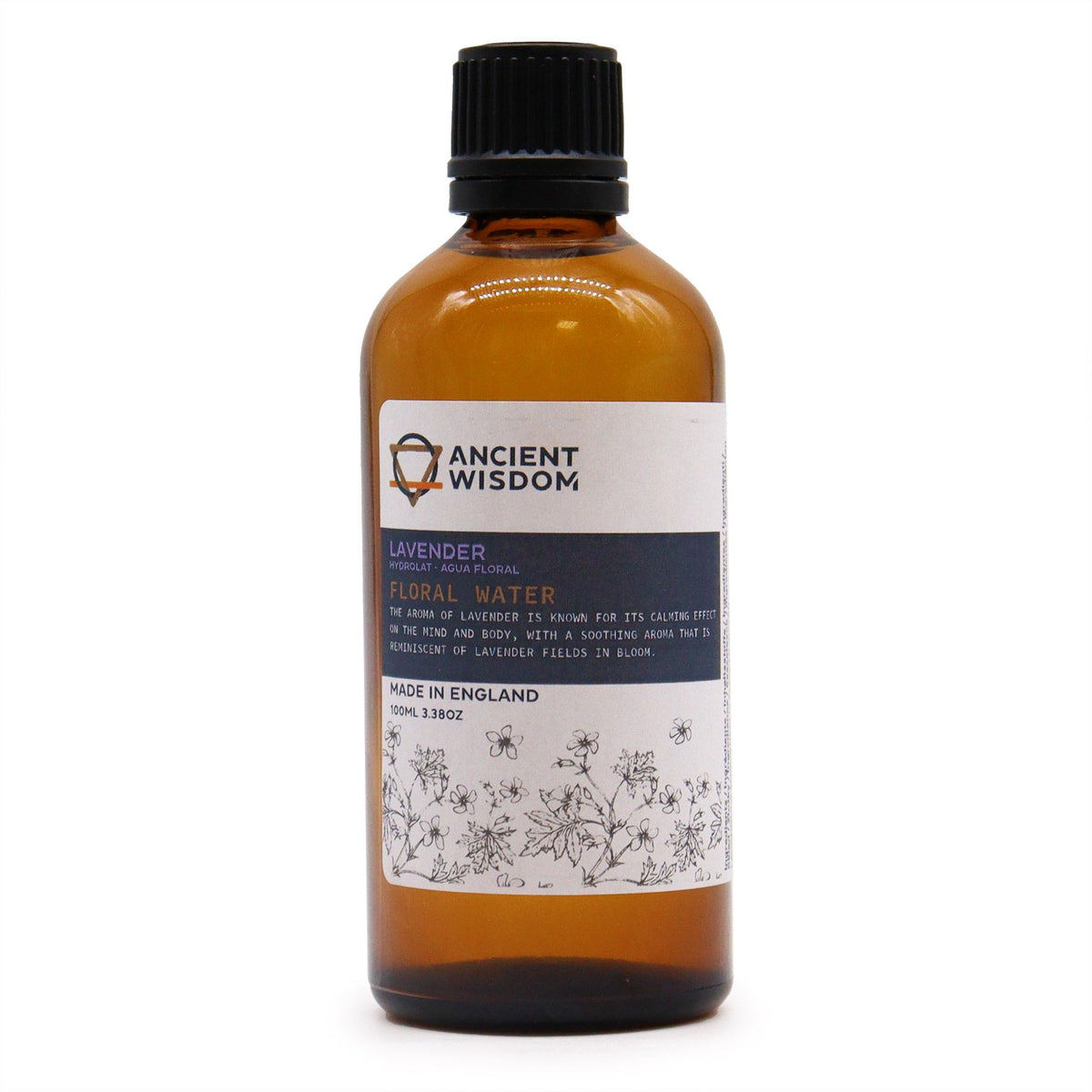 Lavender Hydrolat Floral Water 100ml | Natural Aromatherapy Mist & Sleep Aid