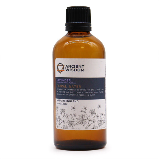 Lavender Hydrolat Floral Water 100ml | Natural Aromatherapy Mist & Sleep Aid