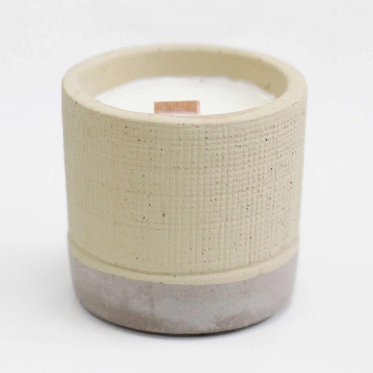 Coffee in the Club Concrete Candle | Wooden Wick | Grey Pot | Amber & Calm