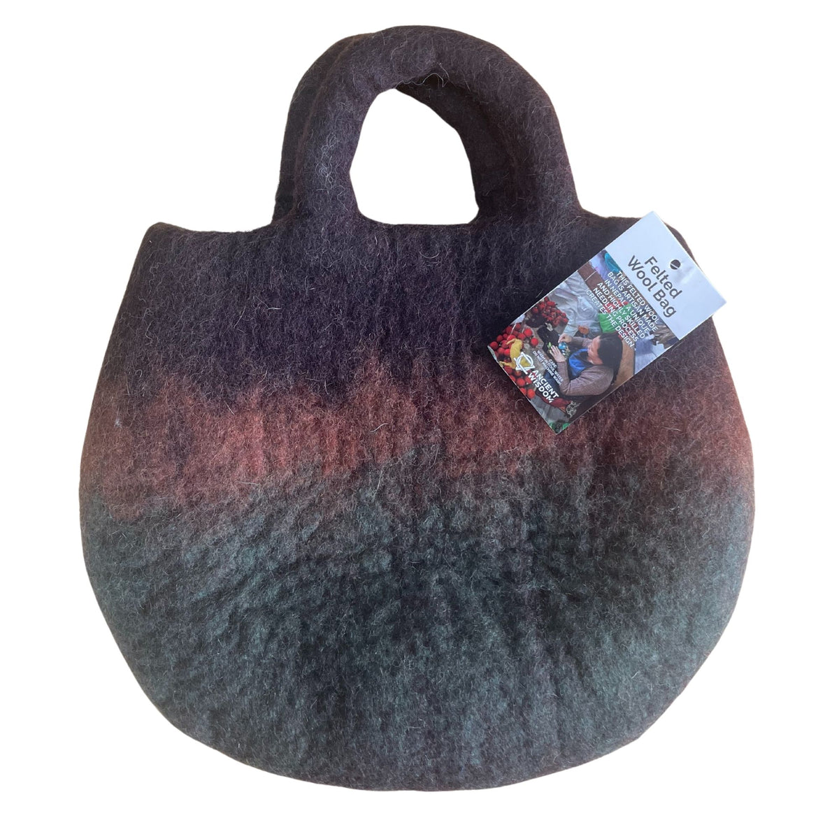 Fairy Garden Felted Bag | Handmade in Nepal | Fair Trade