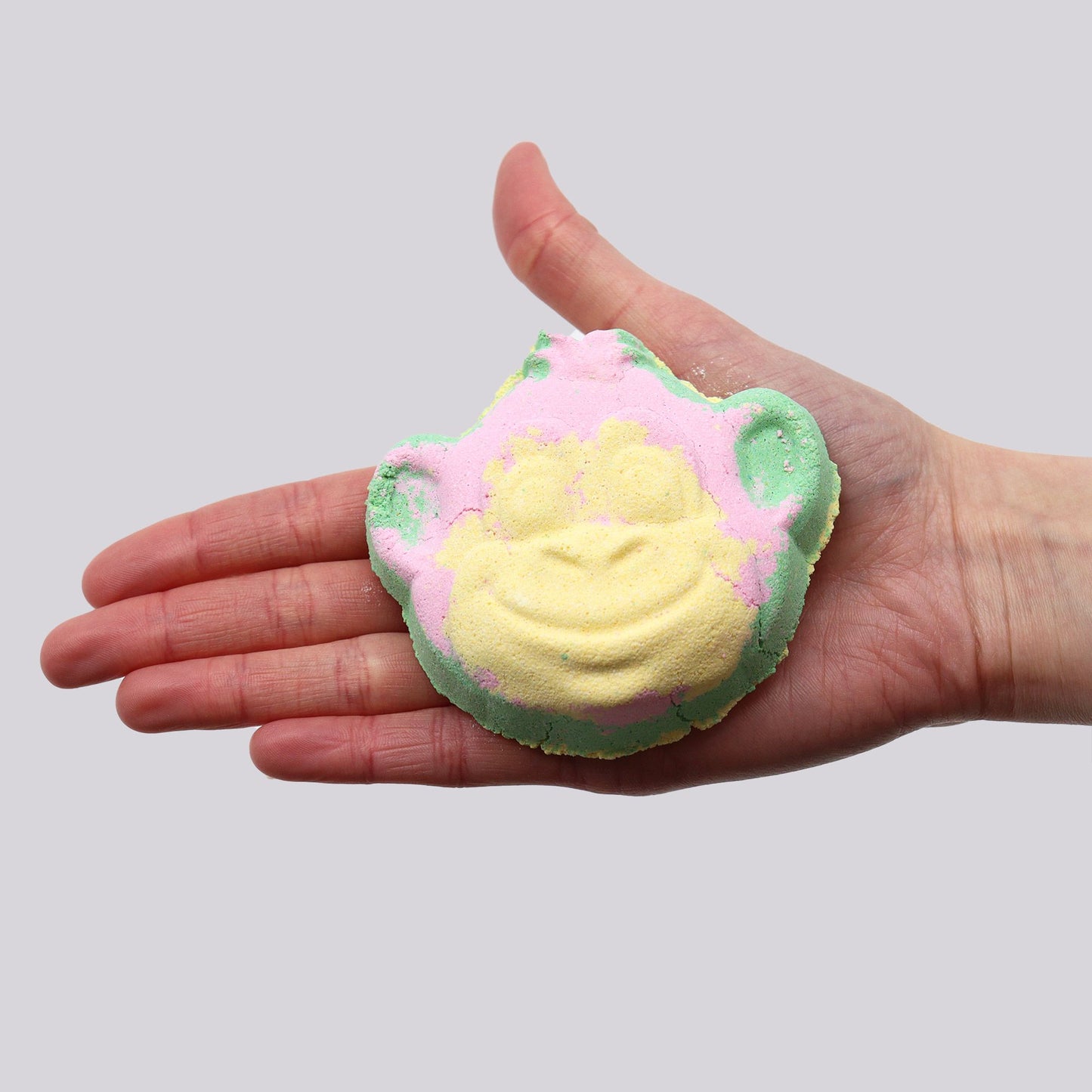 Monkey Bath Bomb | Guava & Strawberry | 90g | Fun Vegan Kids Bath Gift | Handmade in UK | Stocking Filler