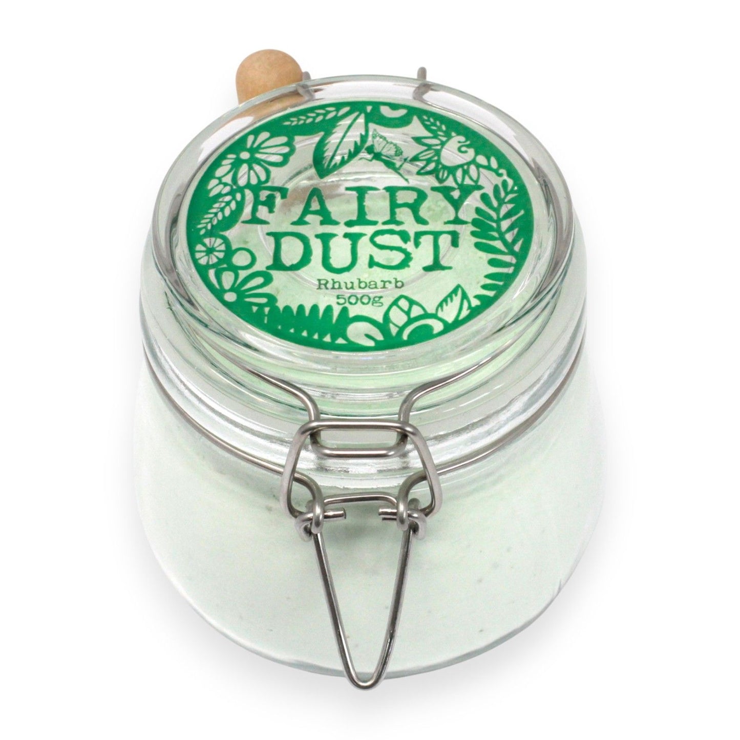 Agnes & Cat Rhubarb Fairy Dust Bath Powder | 500g | Vegan Luxury Fruity Bath Gift