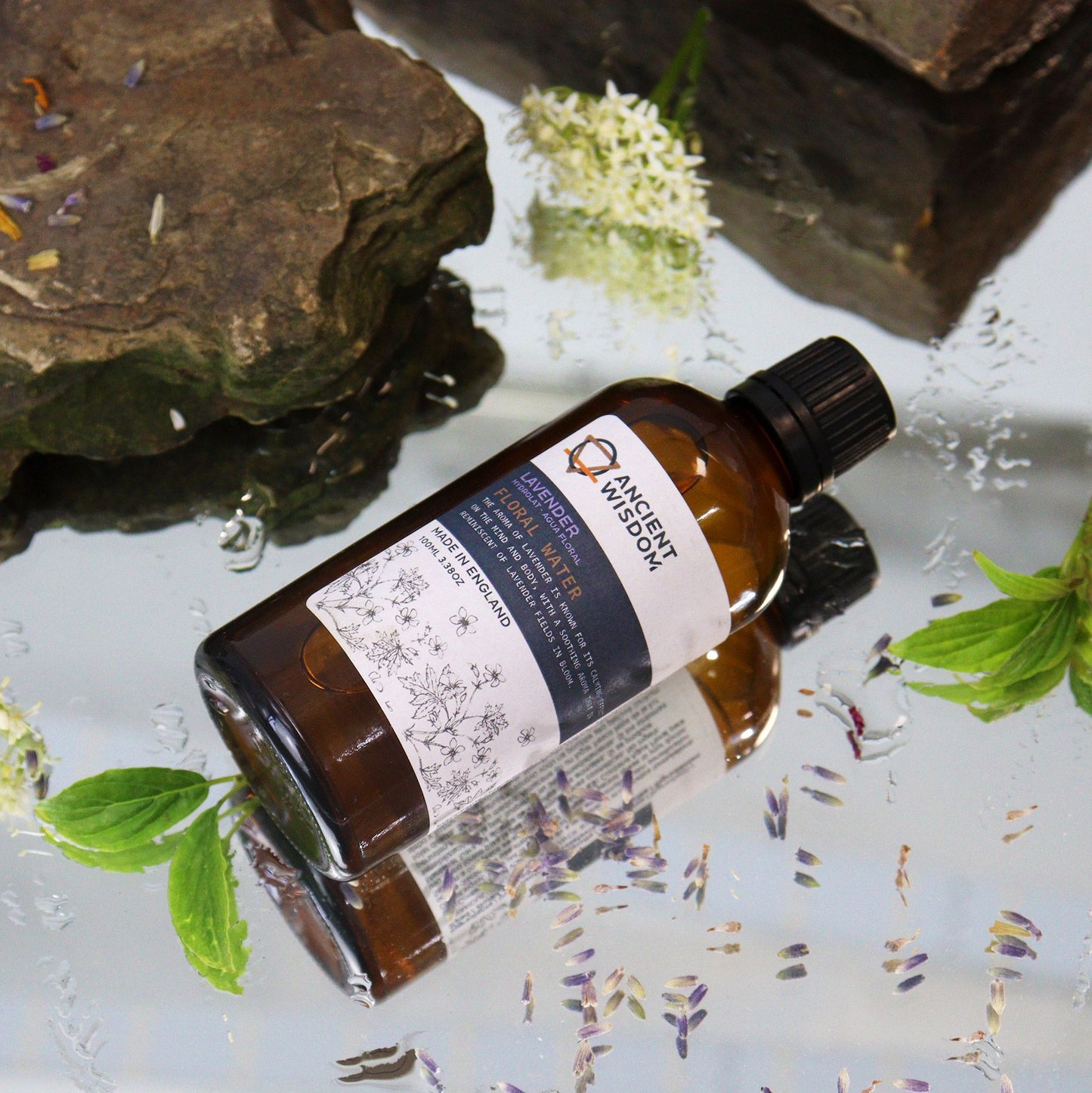 Lavender Hydrolat Floral Water 100ml | Natural Aromatherapy Mist & Sleep Aid