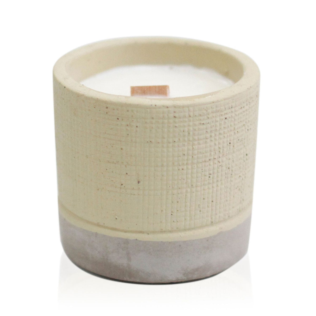 Coffee in the Club Concrete Candle | Wooden Wick | Grey Pot | Amber & Calm