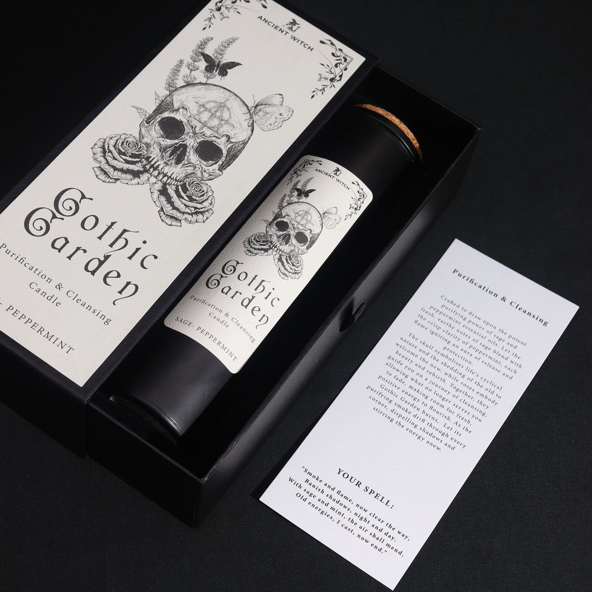 Ancient Witch Ritual Candle – Gothic Garden