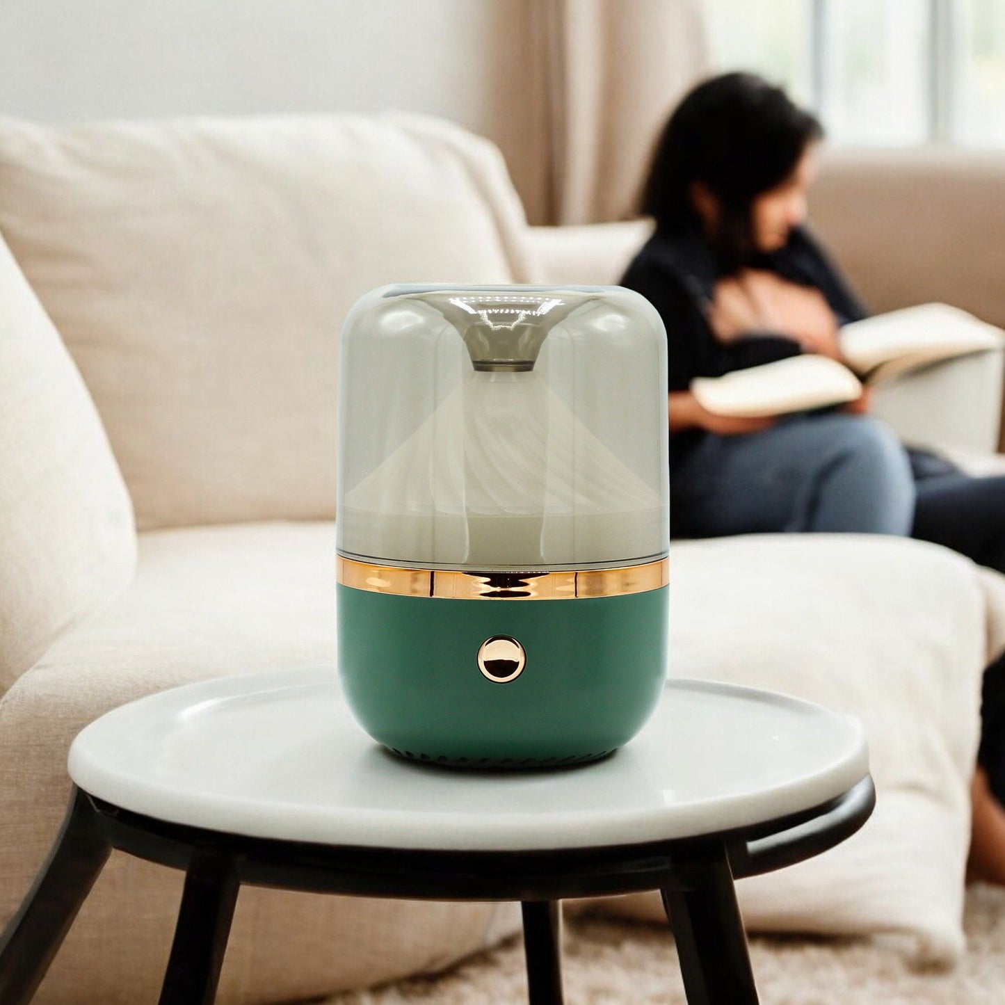 Urban Aroma Diffuser | Green & Bronze USB Colour-Changing Humidifier Gift