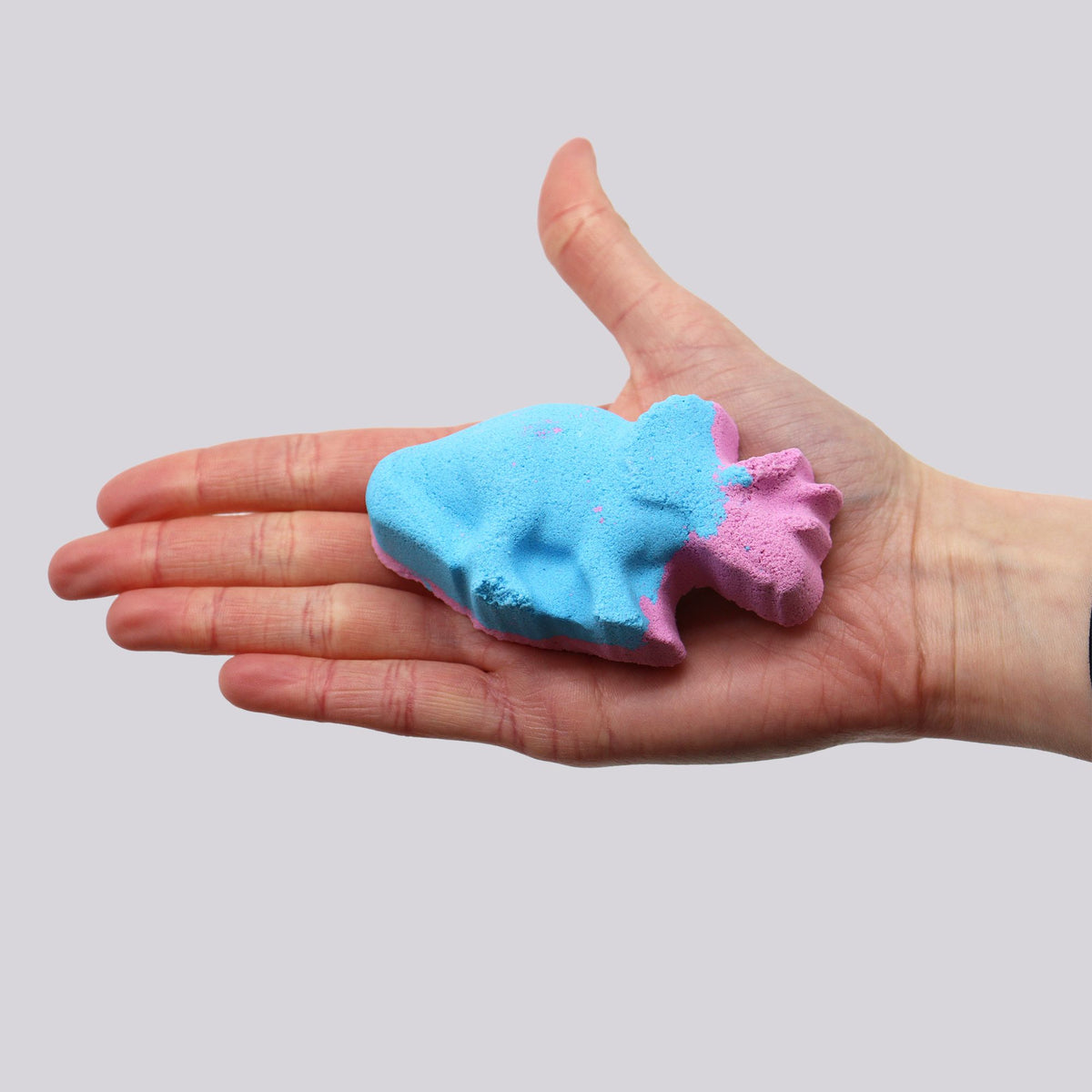 Dinosaur Bath Bomb | Blueberry | 80g | Fun Vegan Kids Bath Gift | Handmade in UK | Stocking Filler