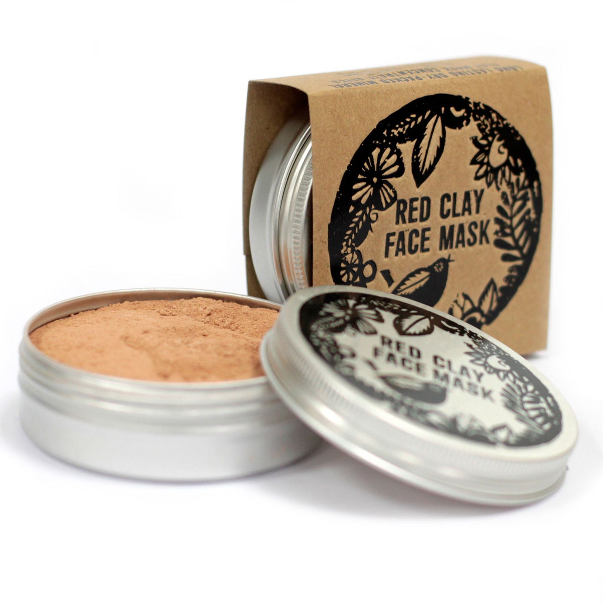Agnes + Cat Red Clay Face Mask | Deep Cleansing & Renewing | Aluminium Tin | Handmade in the UK