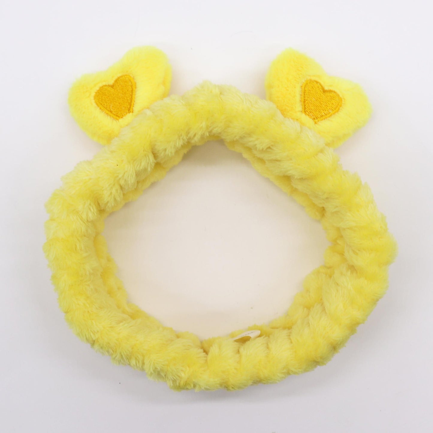 Cute Makeup Headbands | Hearts & Ears | Set of 5 | Soft Flannel | Amber & Calm