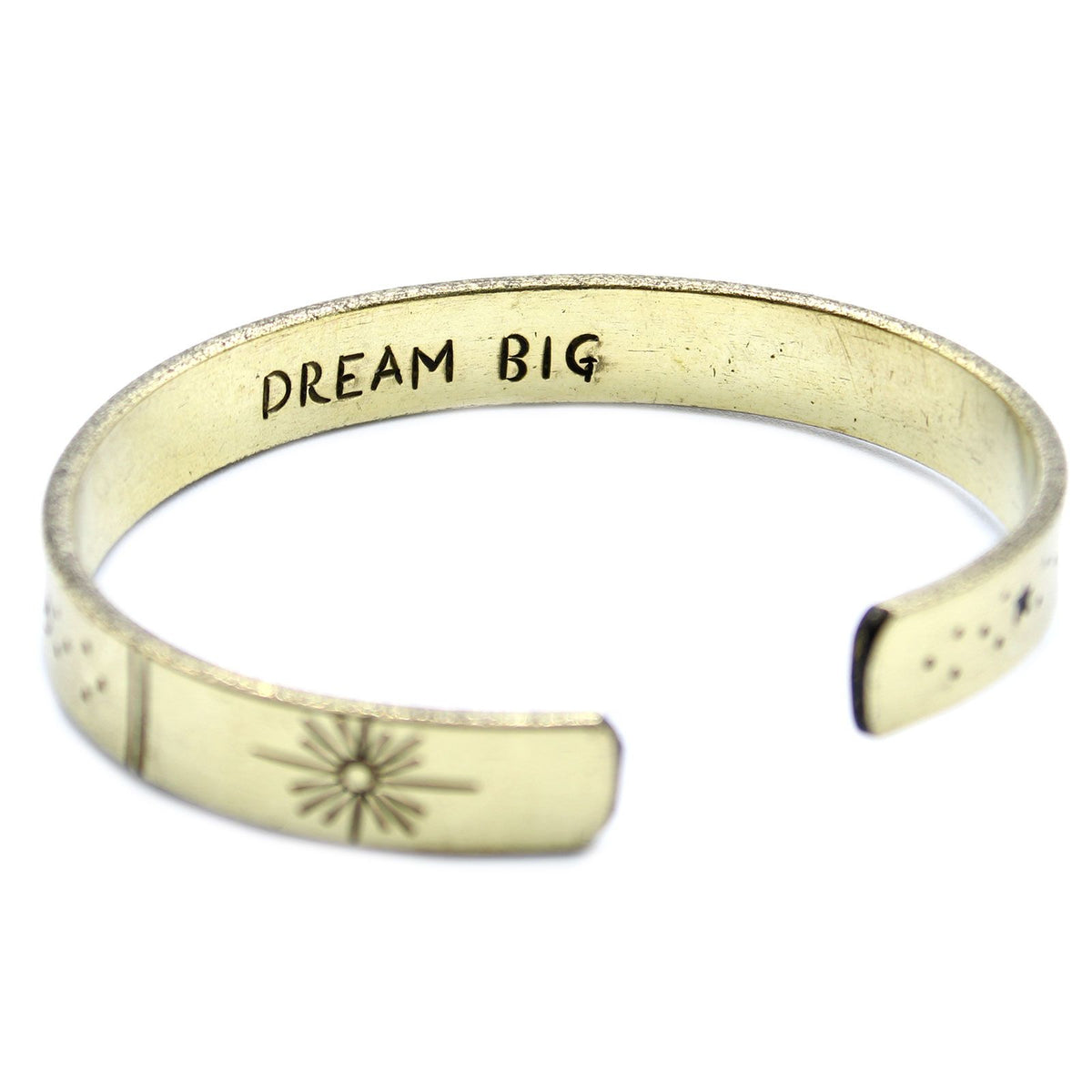 Brass Inspiration Bracelet — Galaxy Design | Handmade in Nepal