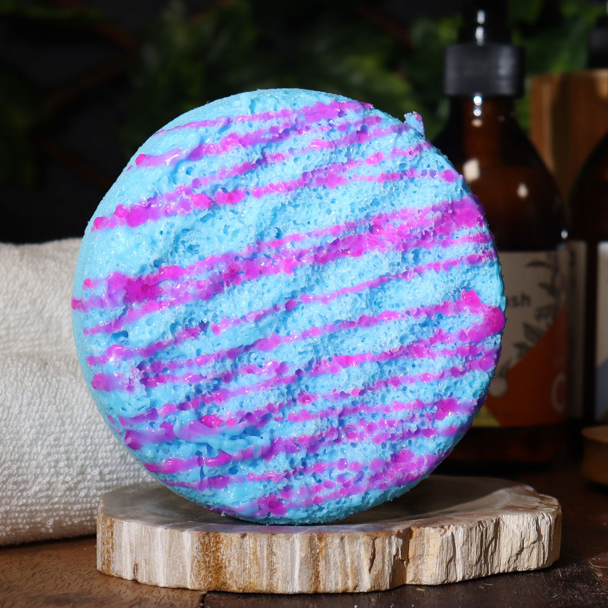 Butter Bubble Soap Sponge | Amethyst Creed | Shea & Mango Butter | Exfoliating | Handmade in the UK