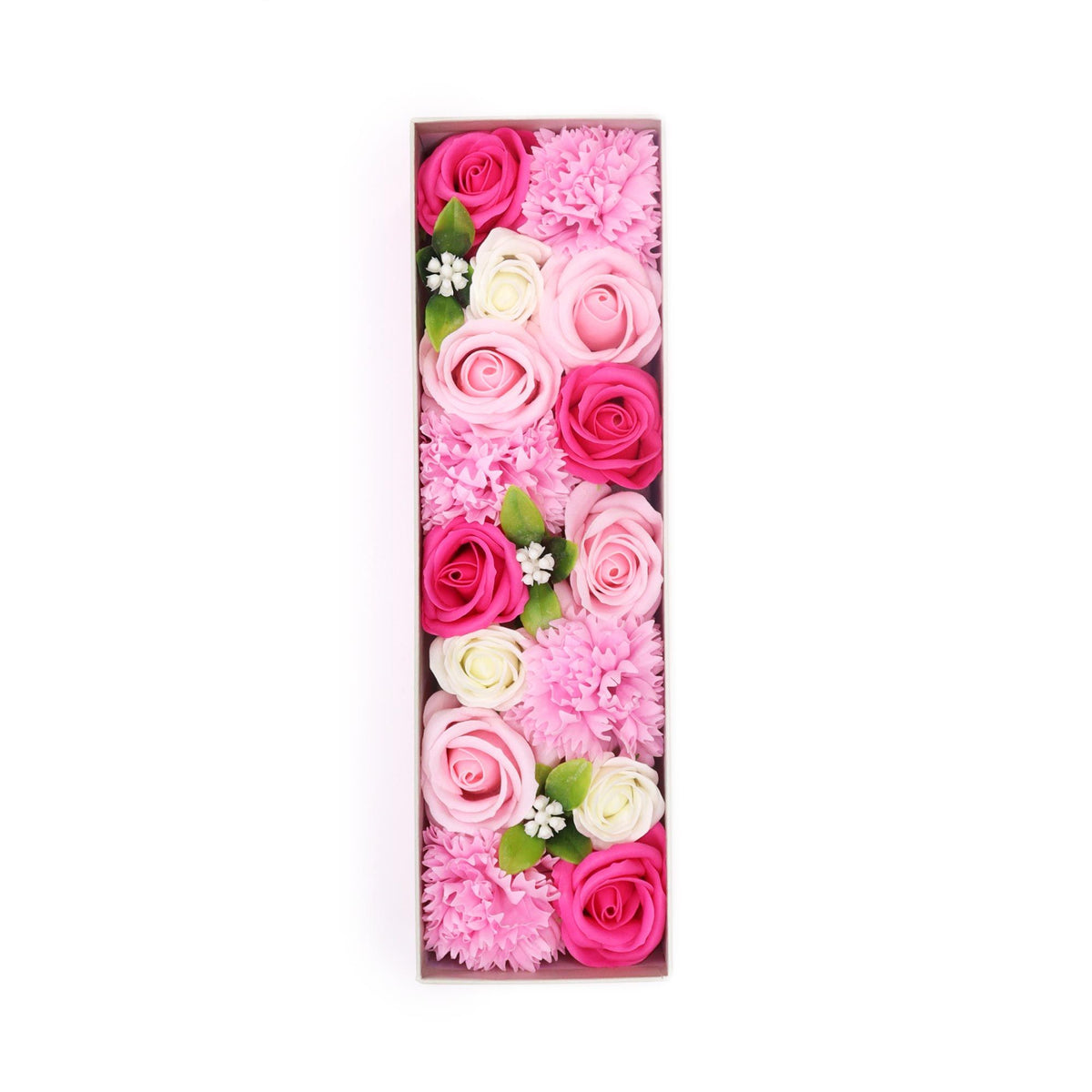 Baby Blessings Pink Soap Flower Long Gift Box | Baby Shower Gift | Amber & Calm