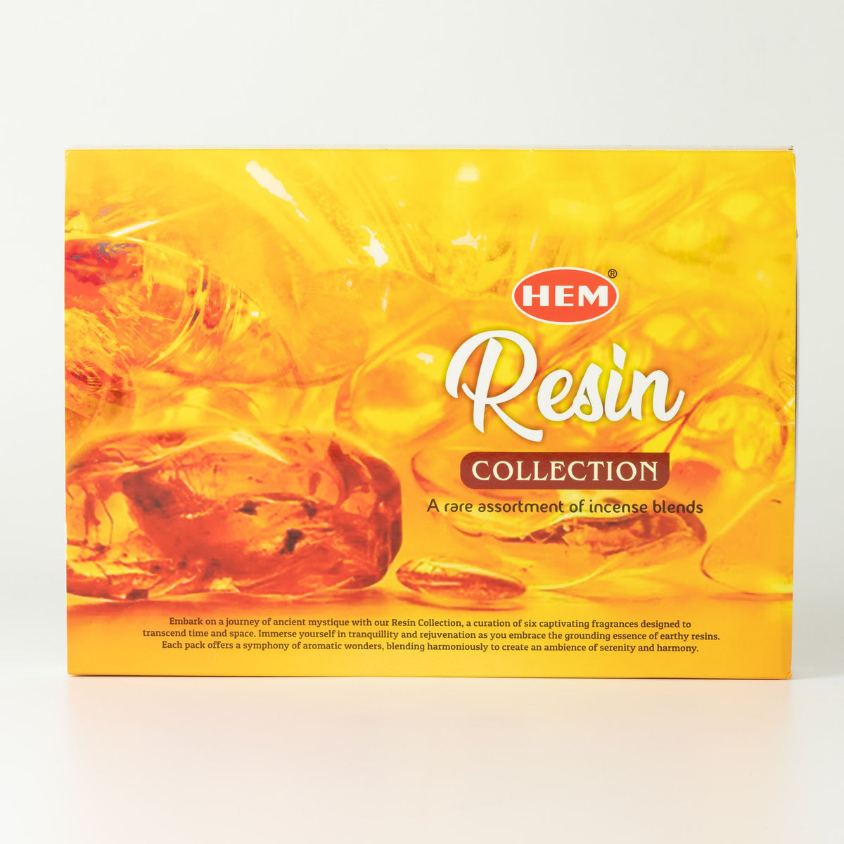 HEM Hexagonal Incense | Resin Collection | 6 Rich Scents | Sticks & Wooden Ash Catcher | Home Fragrance