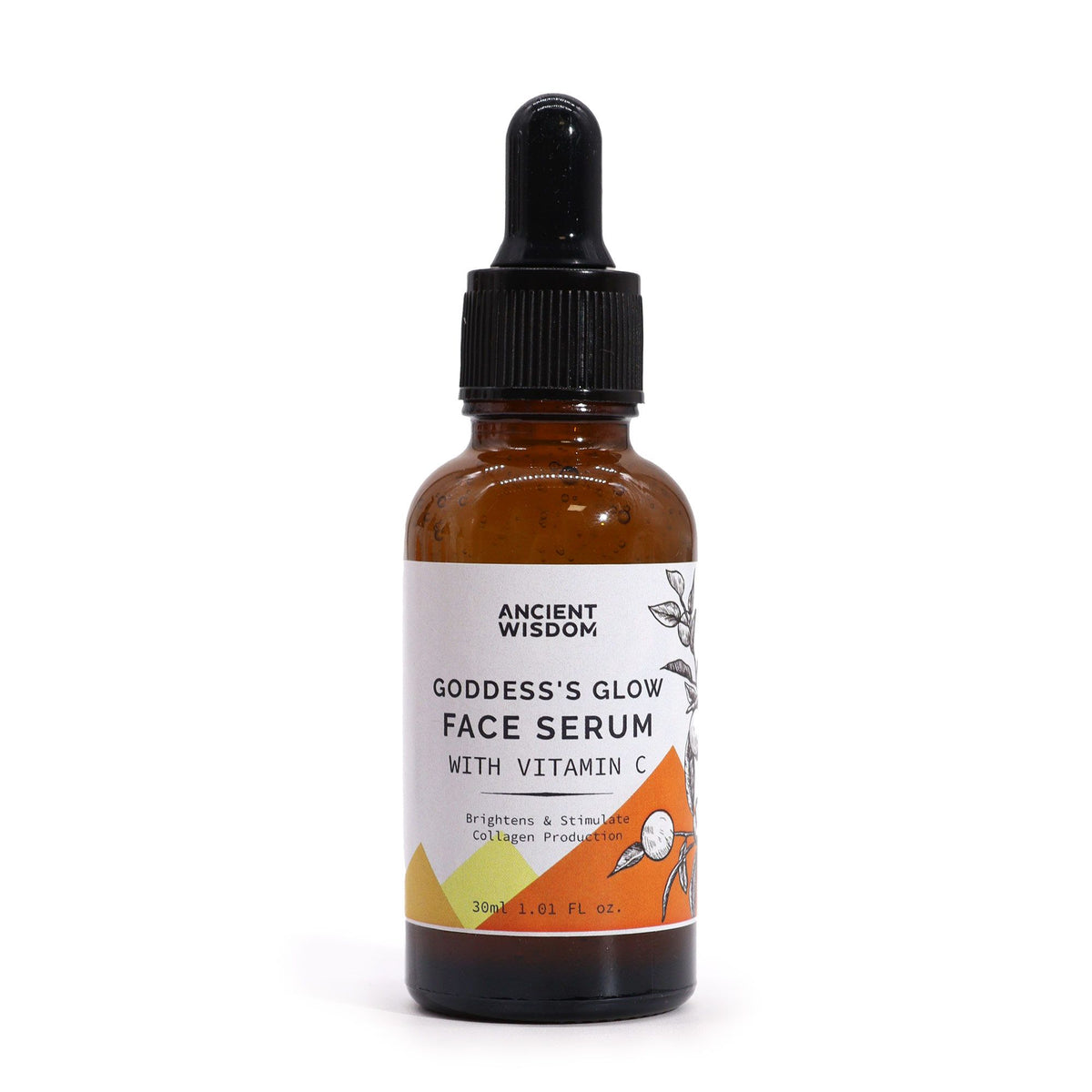 Goddess's Glow Vitamin C Face Serum | Brightening & Hydrating | 30ml | Amber & Calm