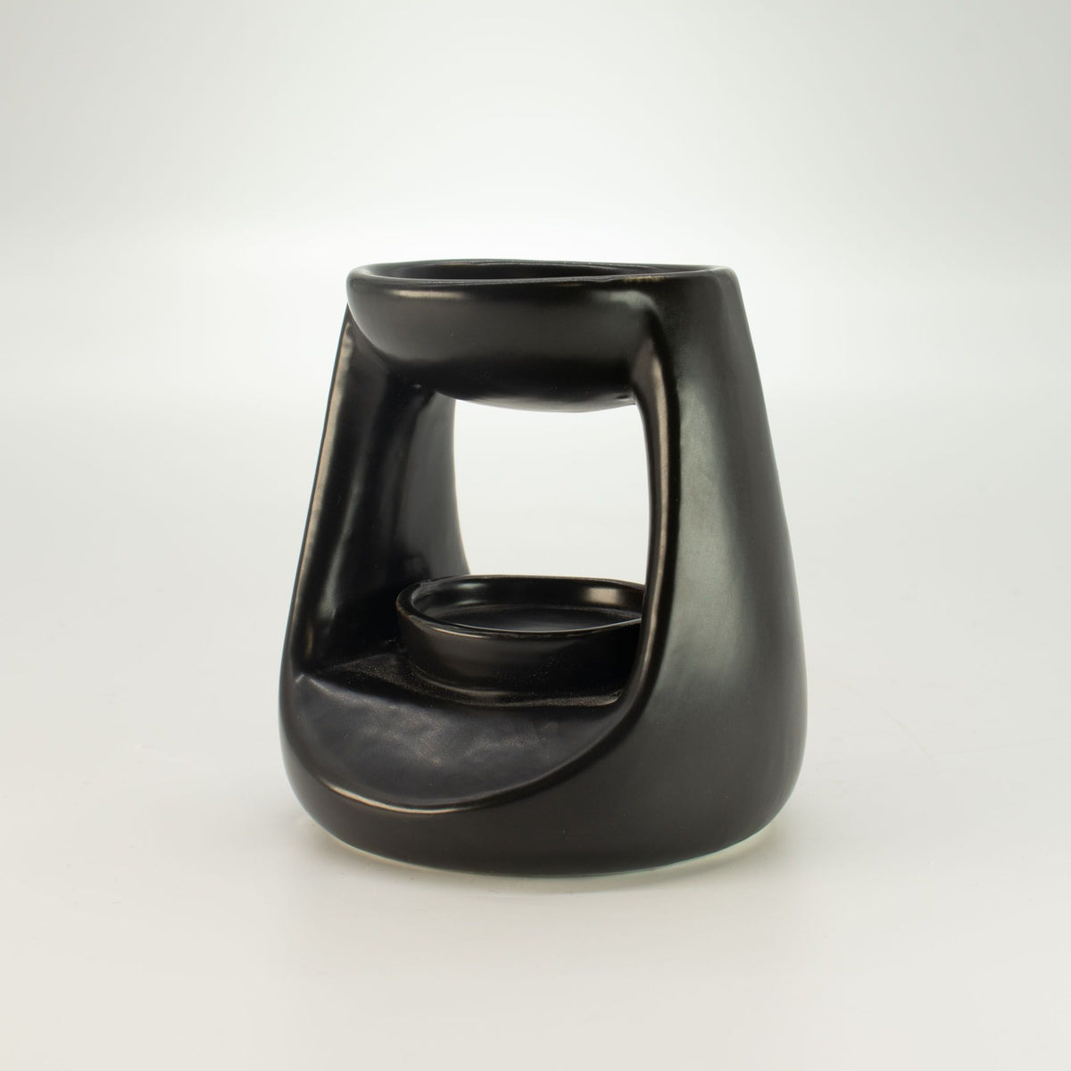 Ceramic Zen Oil Burner - Small Classic - Matt Black