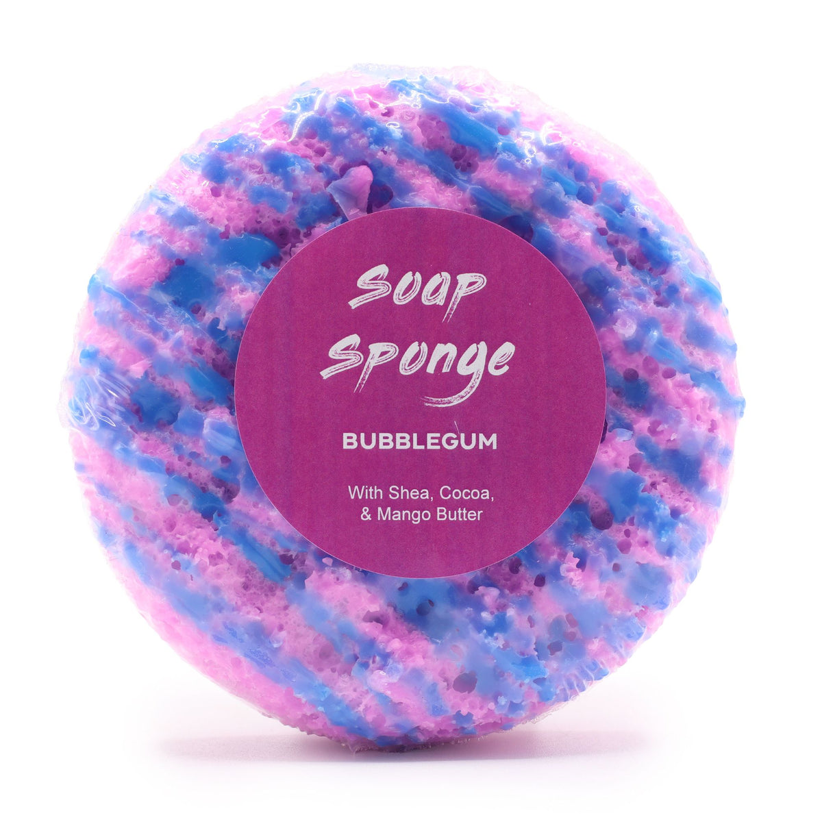 Butter Bubble Soap Sponge | Bubblegum | Shea & Mango Butter | Exfoliating | Handmade in the UK