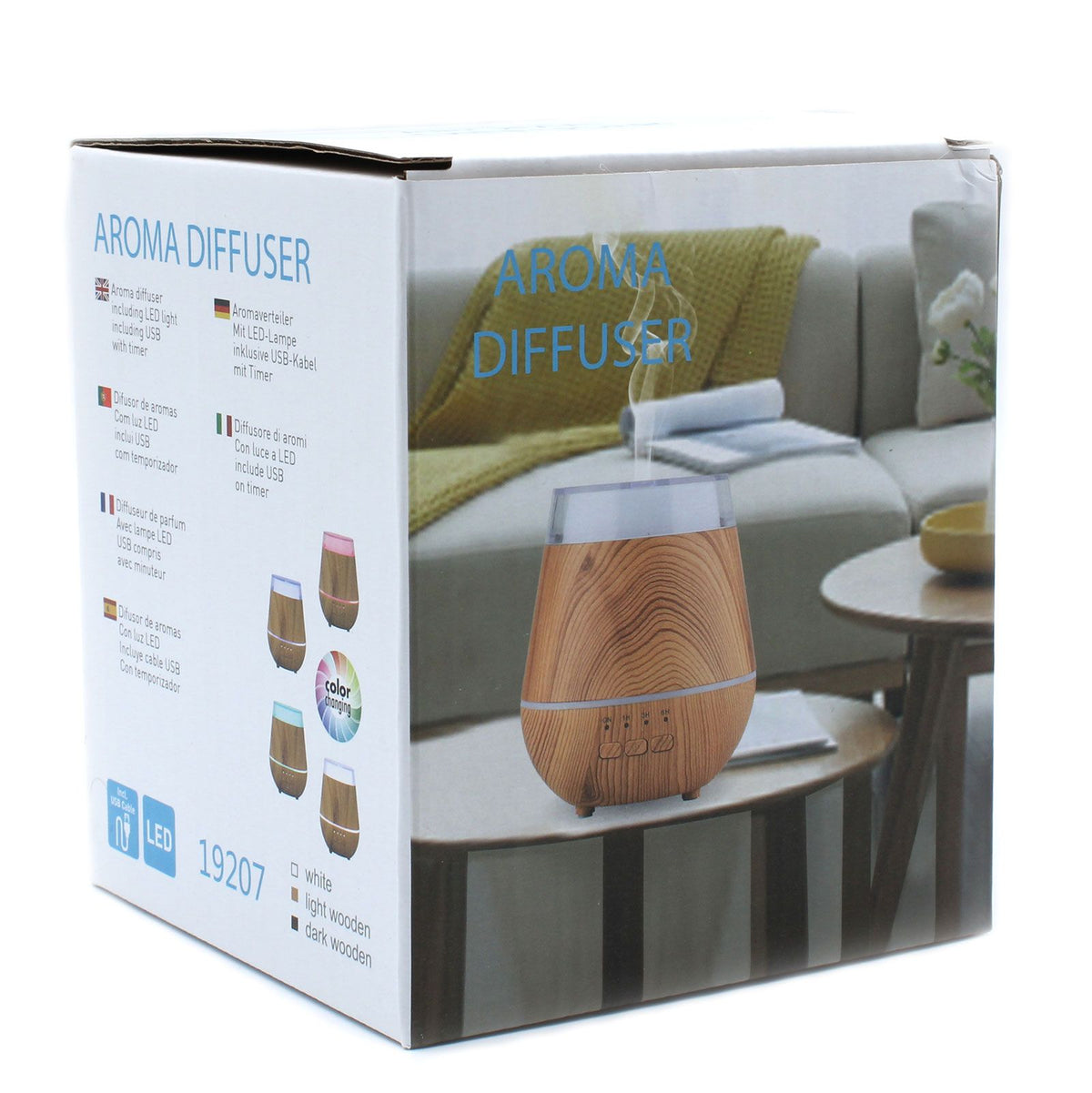 Helsinki Aroma Atomiser | USB | Colour Change | Timer | Aromatherapy Home Gift