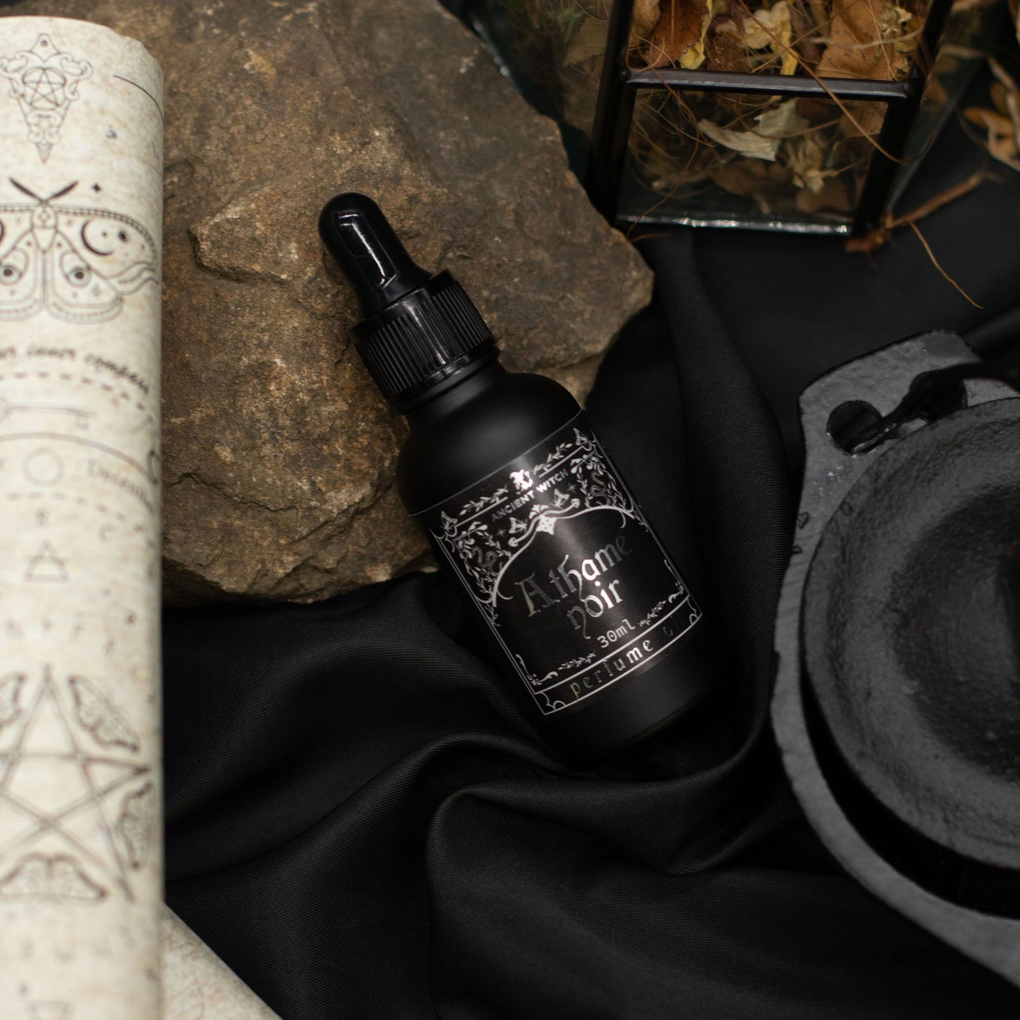 Ancient Witch Athame Noir Perfume Oil | Cool Aromatic Dark Fragrance | Amber & Calm