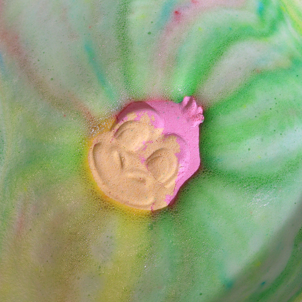 Monkey Bath Bomb | Guava & Strawberry | 90g | Fun Vegan Kids Bath Gift | Handmade in UK | Stocking Filler